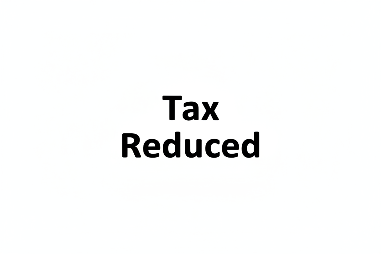 Tax Reduced