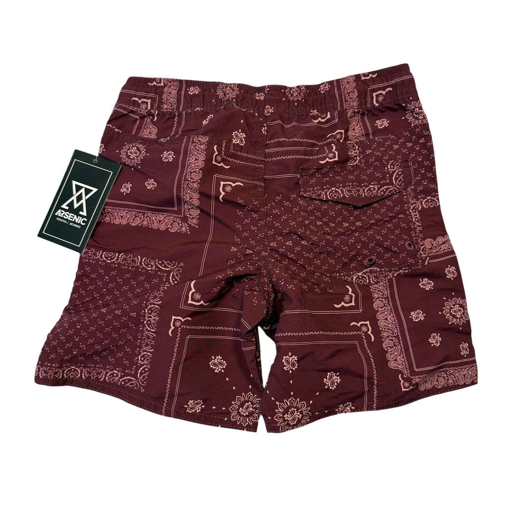 NWT ARSENIC Youth Bandana Print Swim Shorts – Size S/P (7/8) – New - Ready Kids Canada