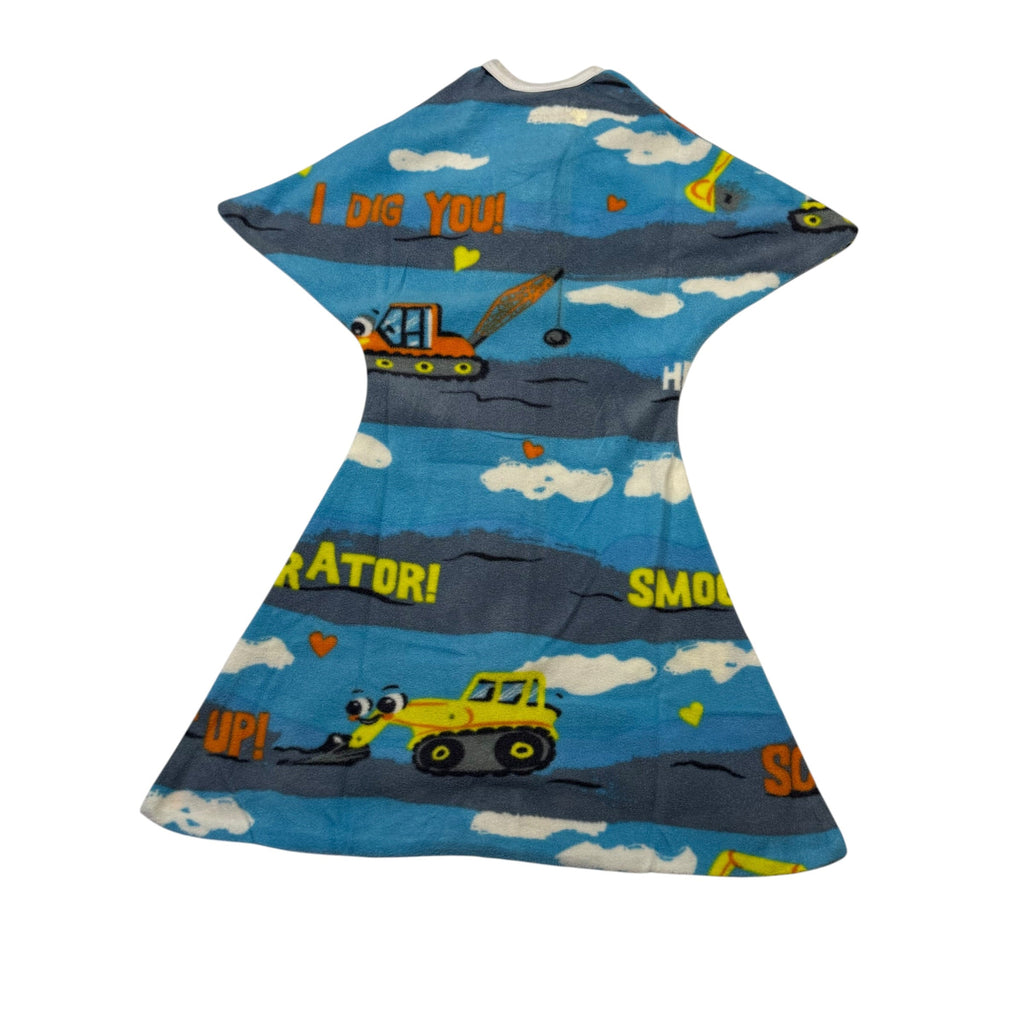 Sleeping Baby Zipadee-Zip Fleece Transition Swaddle – Construction Print Small - Ready Kids Canada