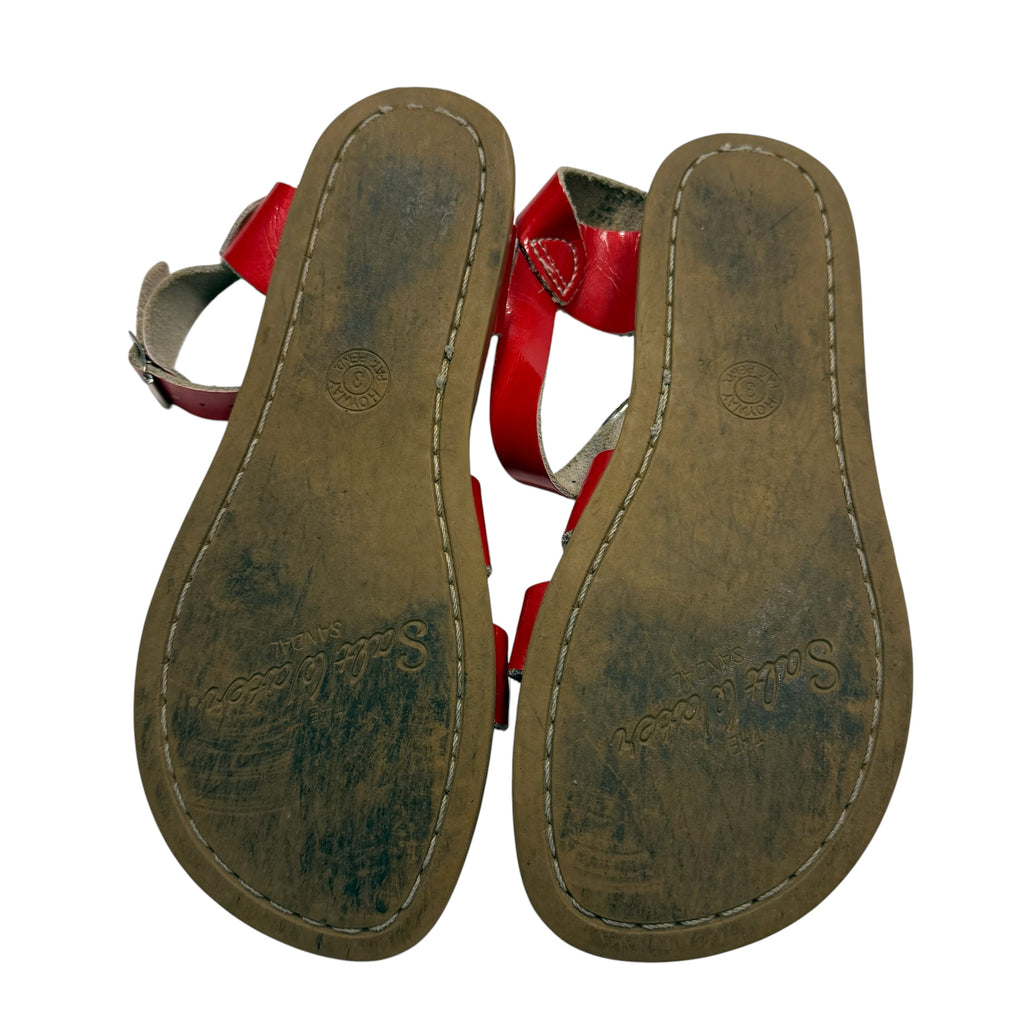 Saltwater Sandals Candy Red Original Big Kid Size 3 - Ready Kids Canada