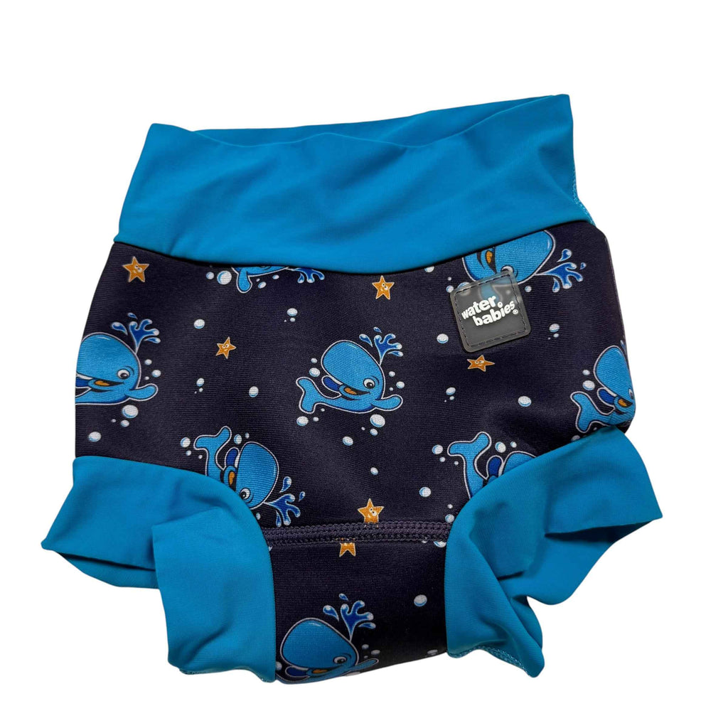 Water Babies Reusable Swim Diaper – Blue Whales XXL 24-30 Months - Ready Kids Canada