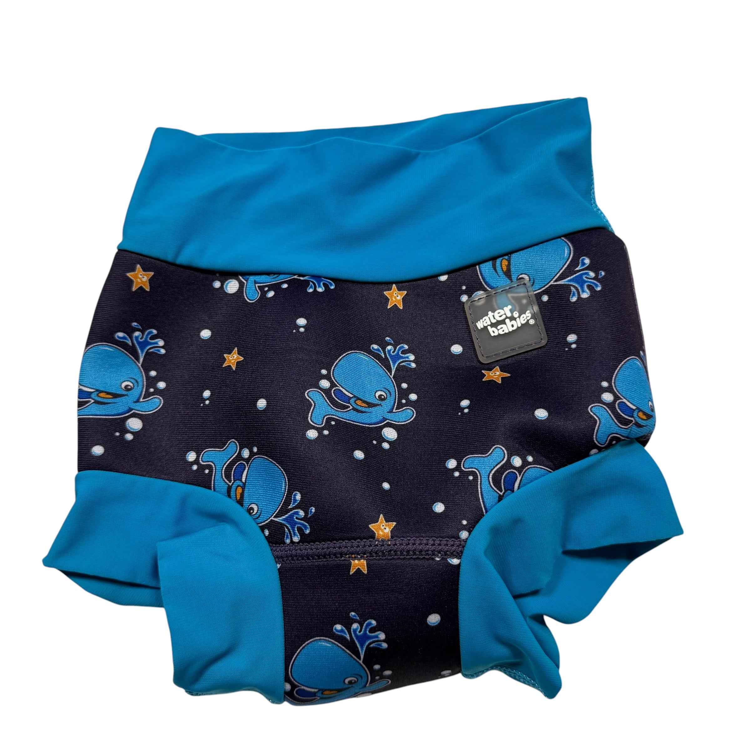Water Babies Reusable Swim Diaper – Blue Whales XXL 24-30 Months - Ready Kids Canada