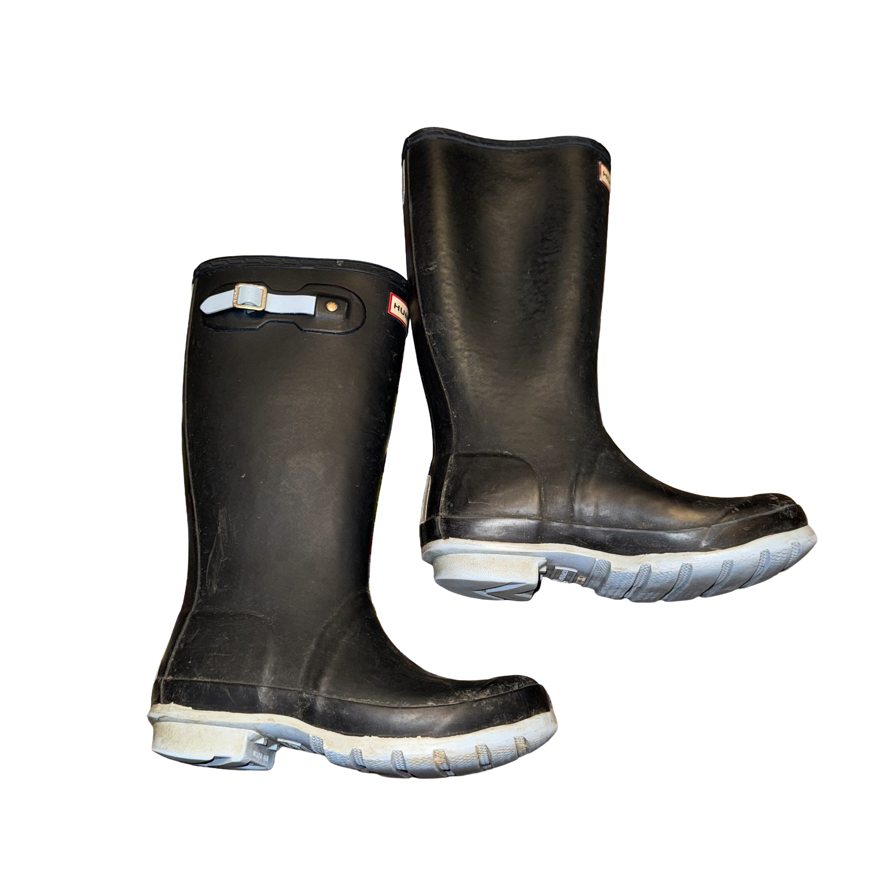 Hunter Original First Classic Insulated Rain Boots in Navy/Blue Frost (sizes boys' 4 or girls' 5)