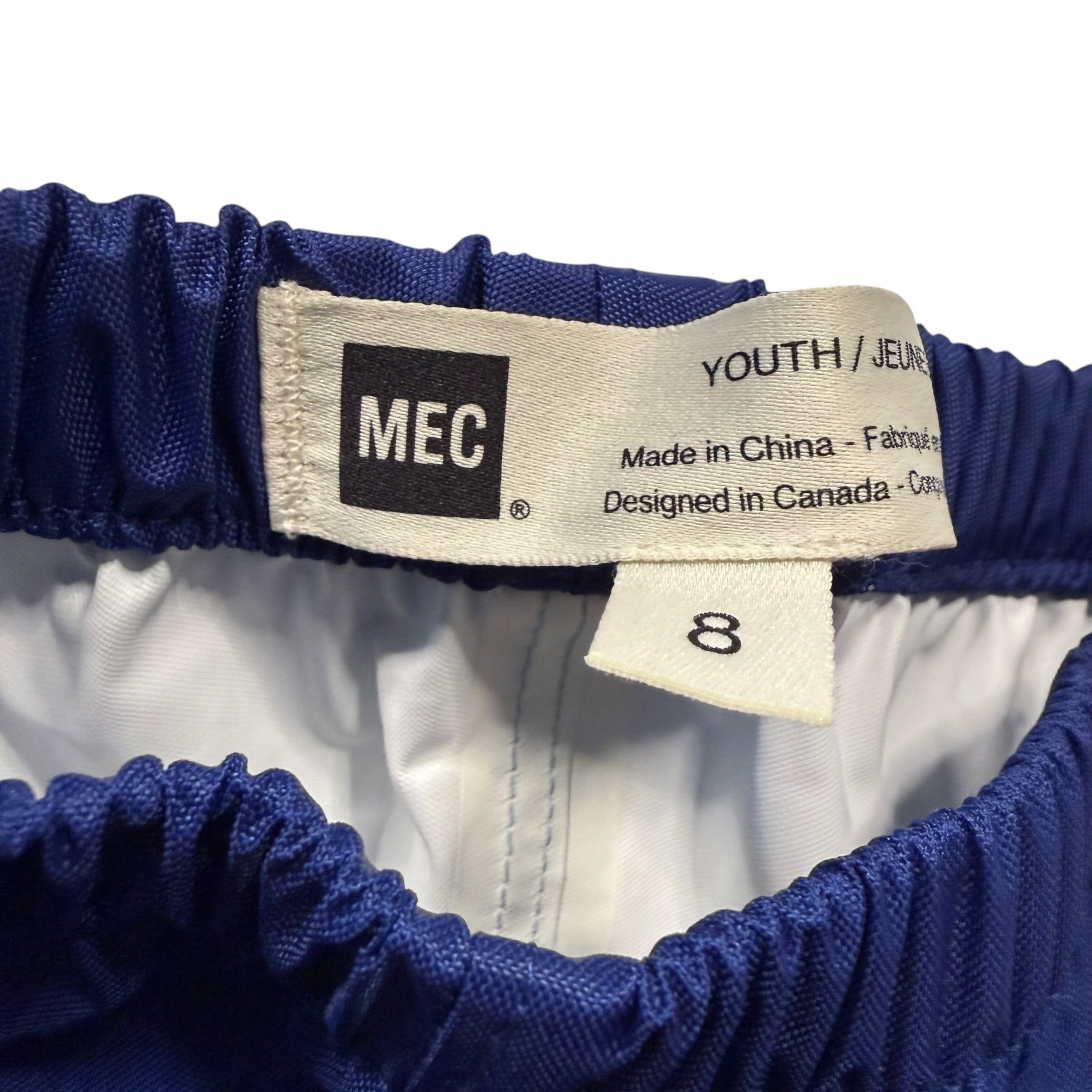 MEC Youth Trail and Rain Splash Pants – Blue Youth 8 - Ready Kids Canada