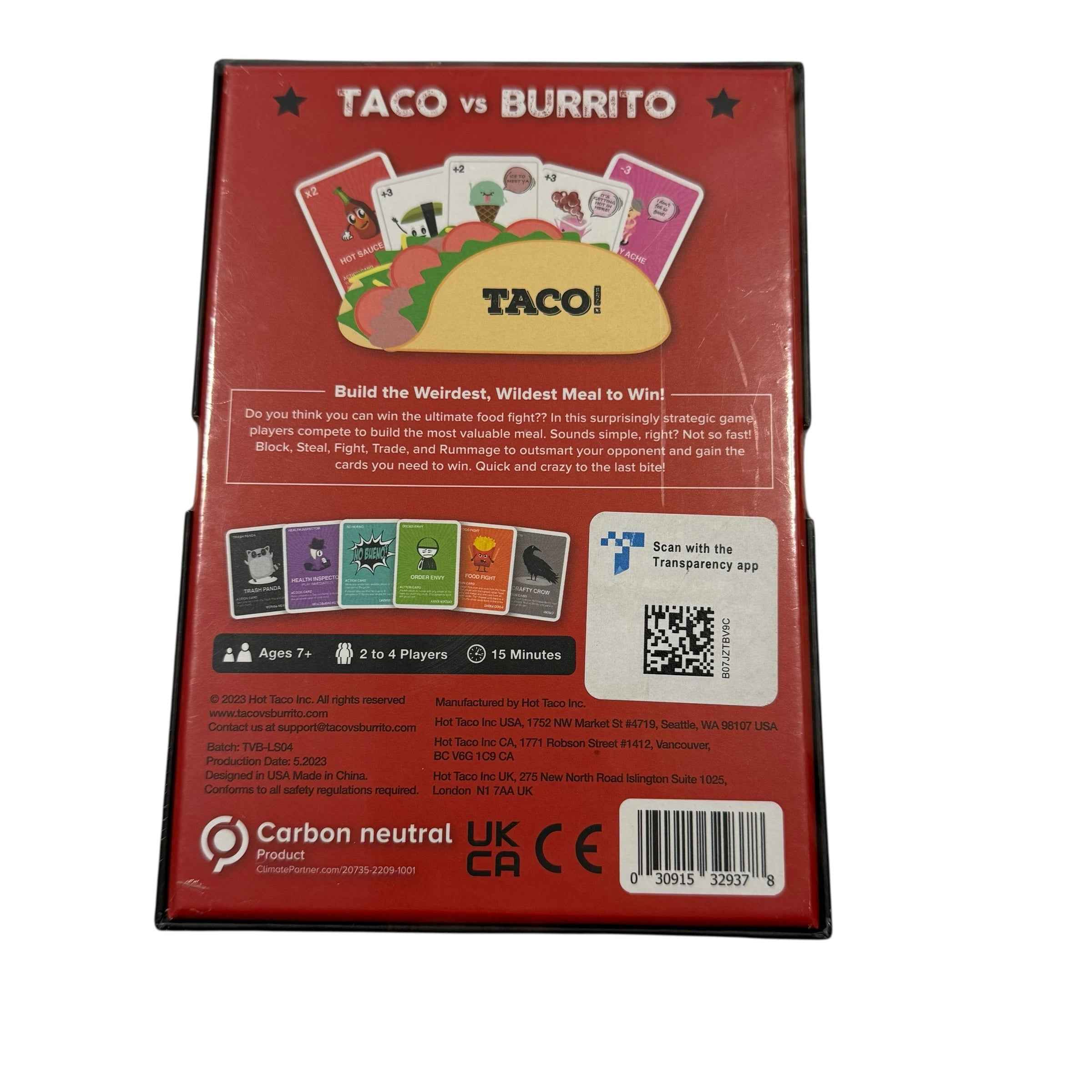 Taco Vs Burrito Game New BNWT