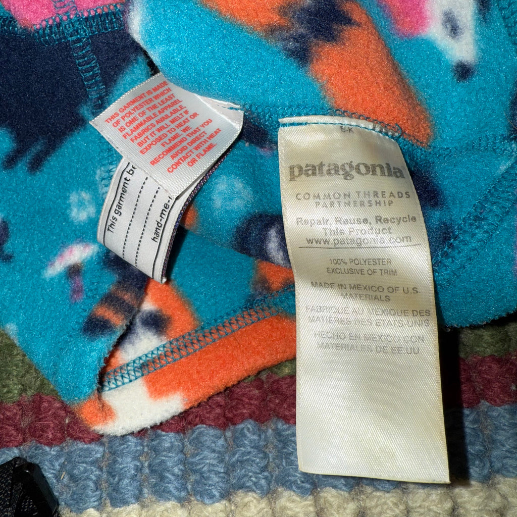 Patagonia Synchilla fleece zip up hoodie 3-6 months vintage sweatshirt