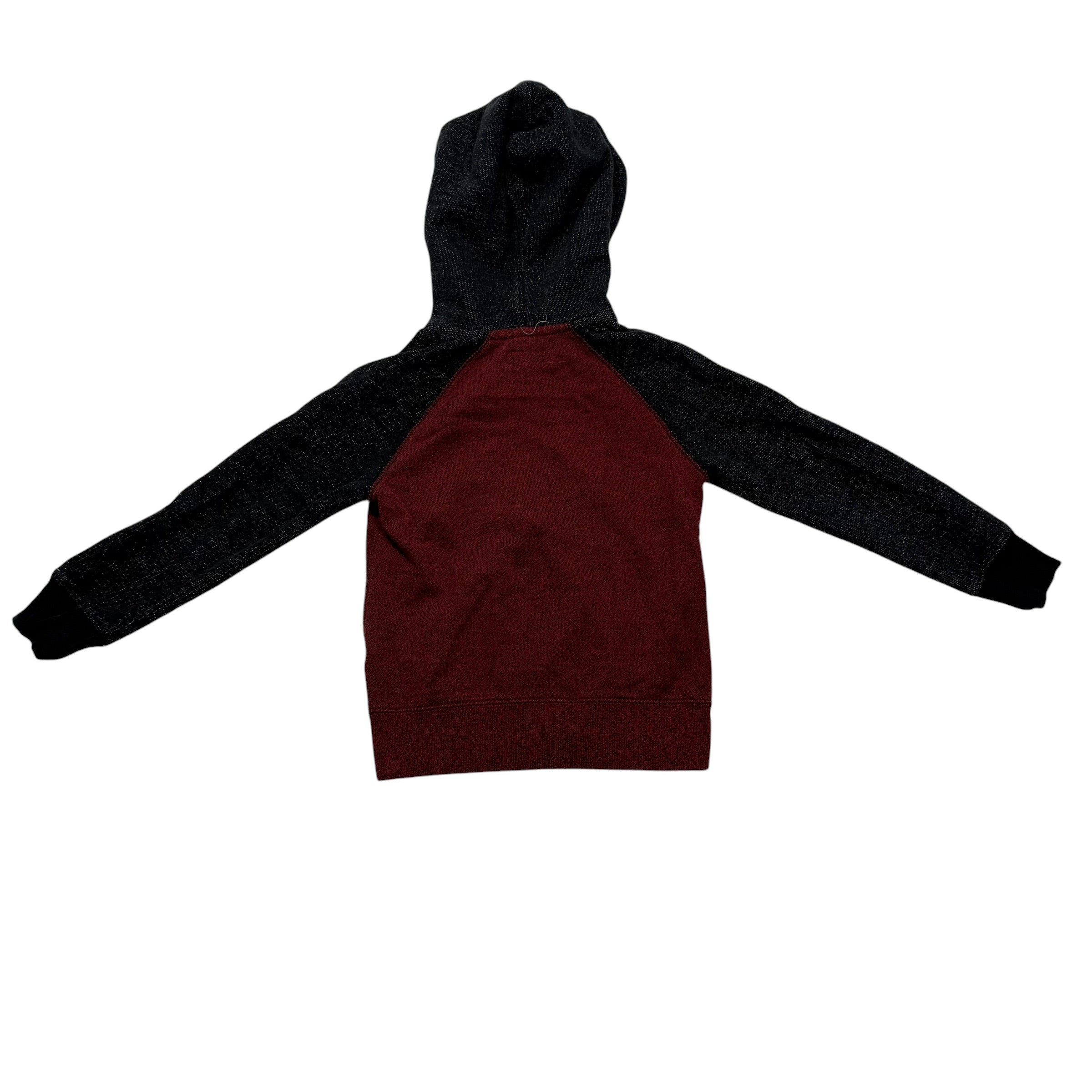 Roots Size 5 Burgendywine Hoodie Full Zip Sweatshirt - Ready Kids Canada