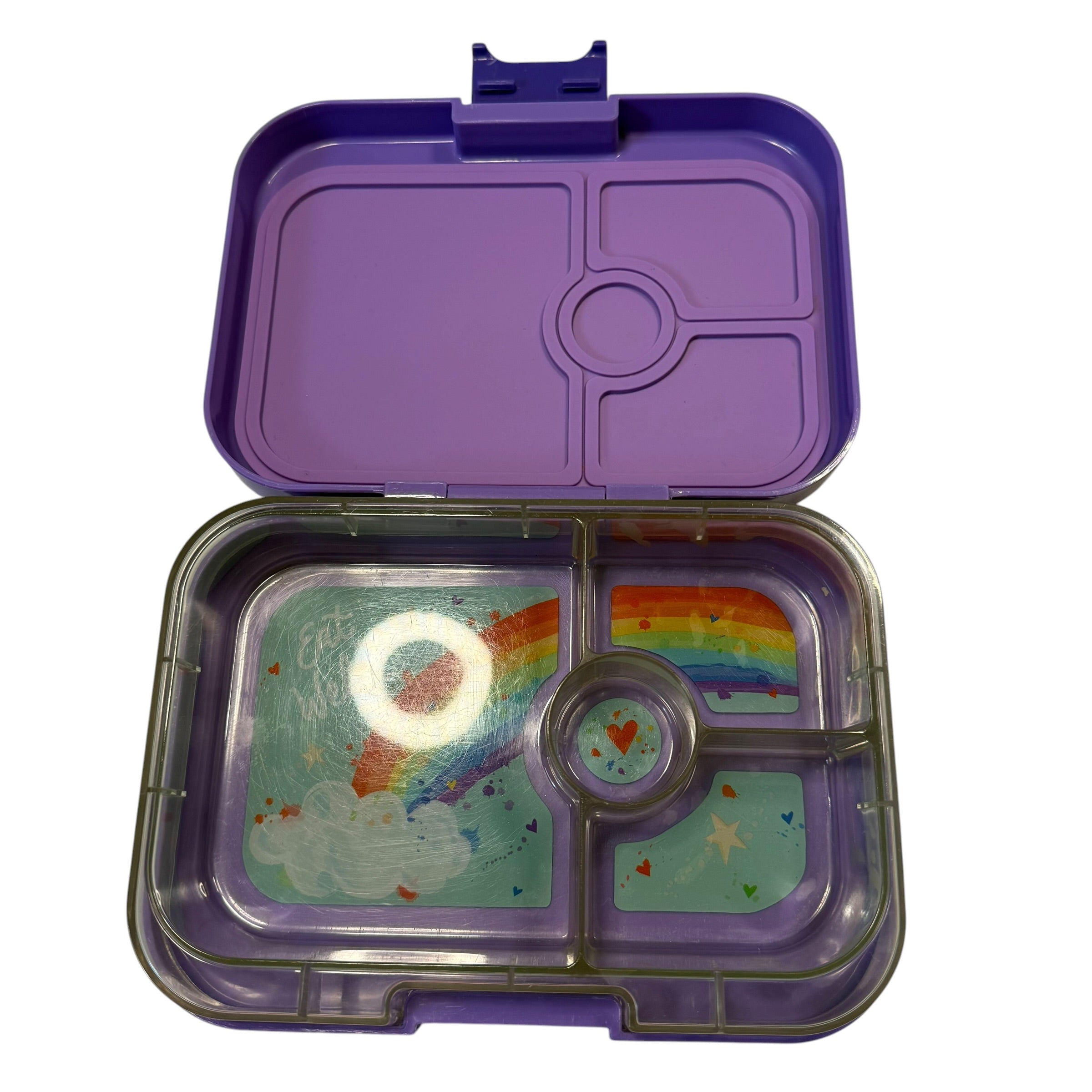 Yumbox Tapas Larger Size 4-Compartment Leakproof Bento Lunch Box (Pink and Purple) - Ready Kids Canada