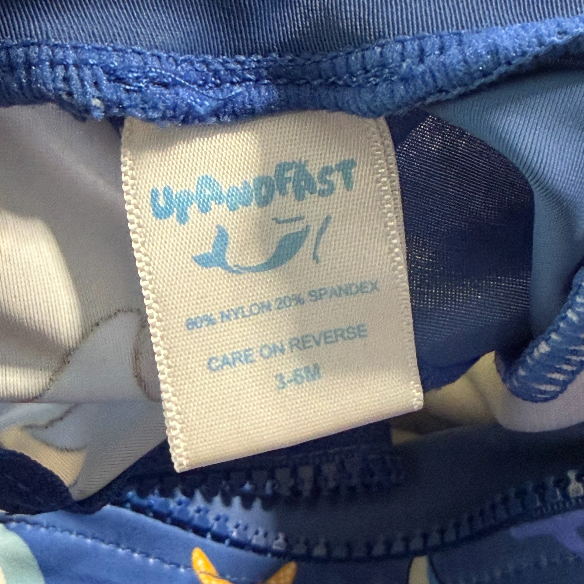 Up and Fast Swim Suit Sharks Blue 3-6 months