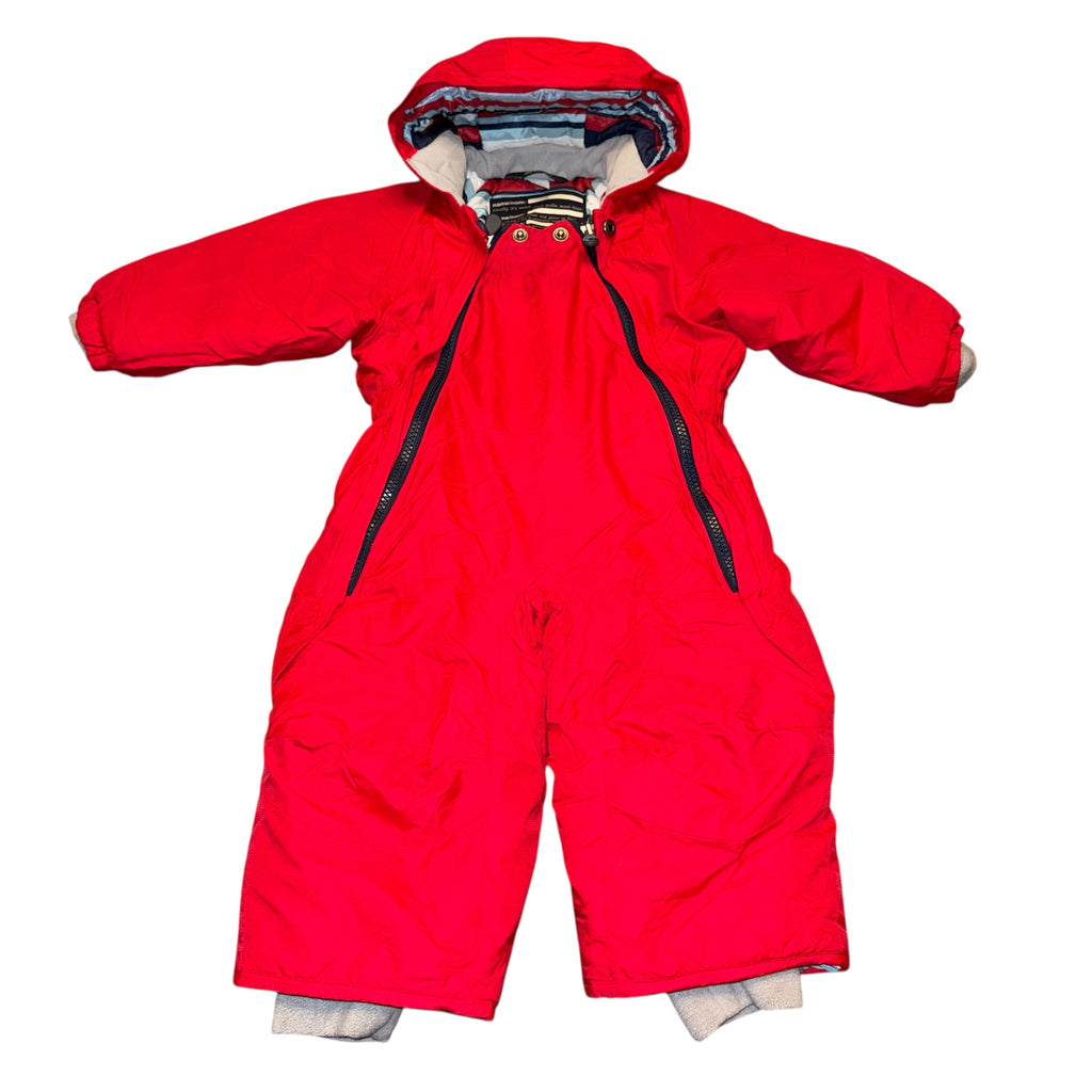 MEC toaster suit 12 months warm snowsuit with dual zippers for diaper changes