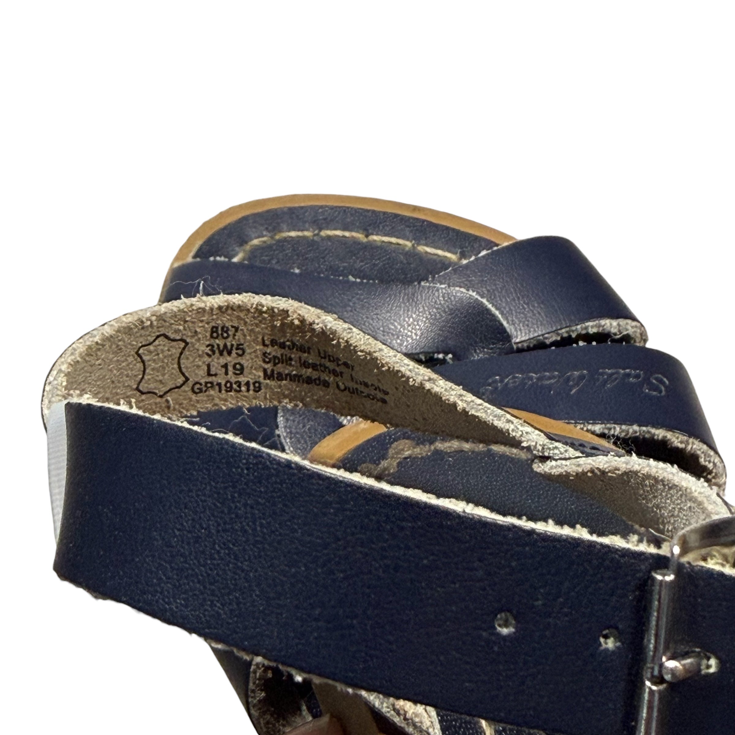 Navy Blue Original Salt Water Sandals Big Kid 3