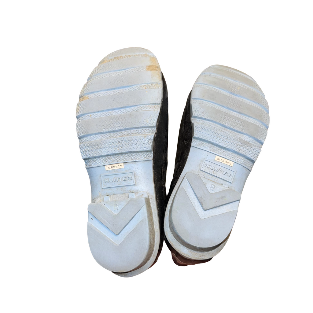 Hunter Original First Classic Insulated Rain Boots in Navy/Blue Frost (sizes boys' 4 or girls' 5)