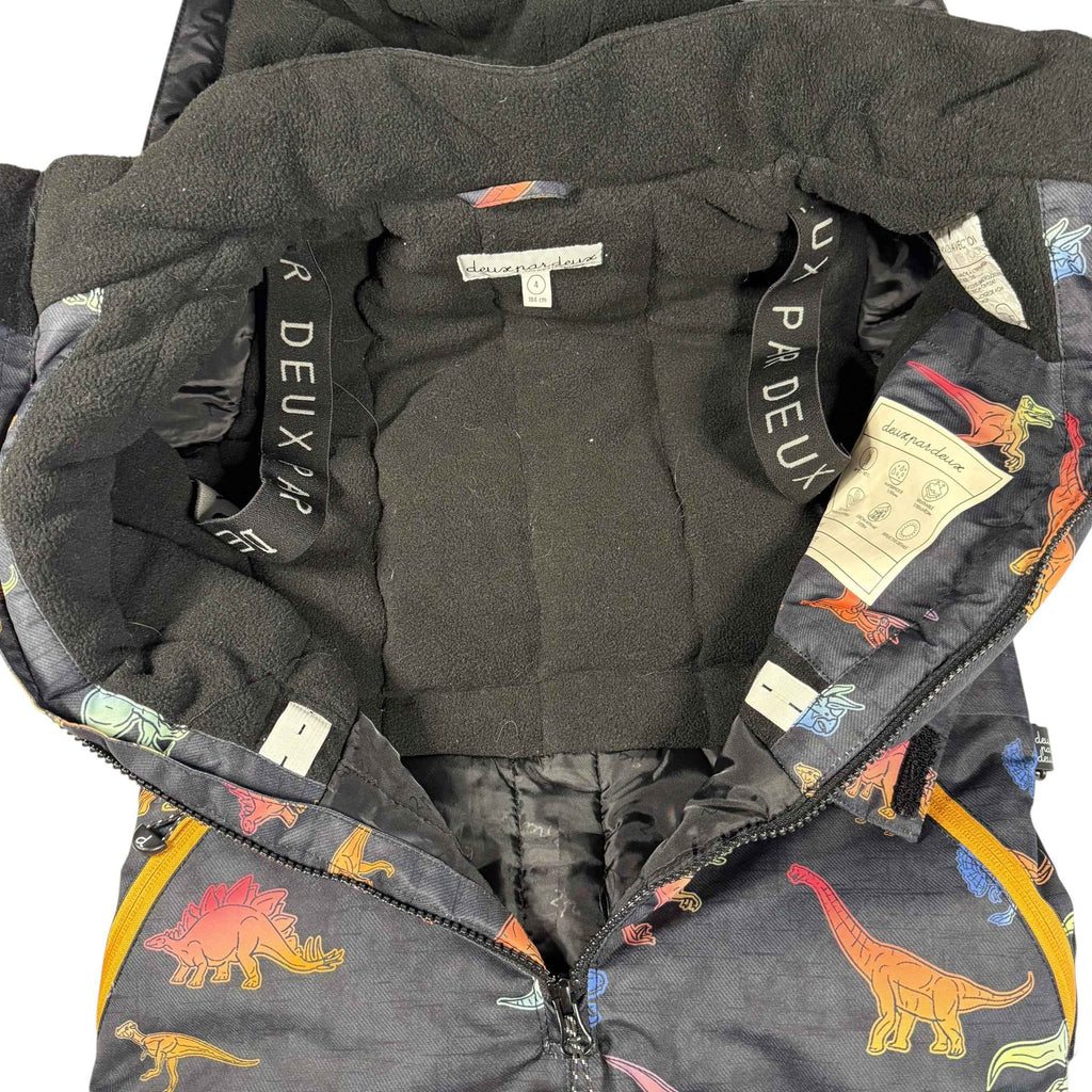 Deux par Deux Dinosaur One-Piece Play Snowsuit Size 4T