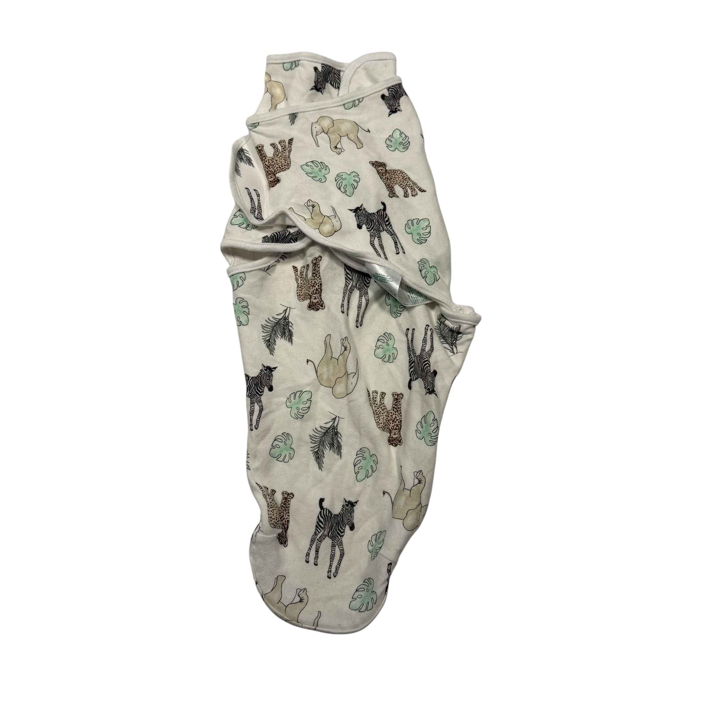Aden & Anais Swaddle 0-3 Months Jungle Animals Woven Cotton