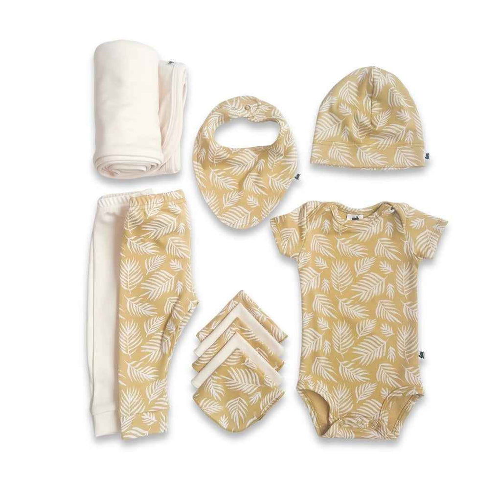 Bamboo Baby Capsule Gift Box | Palm Fronds & Cream - Ready Kids Canada