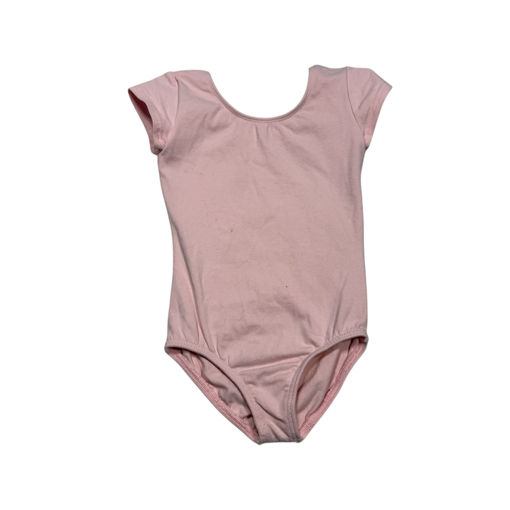 Intermediate Pink dance leotard cap sleeve 6x-7