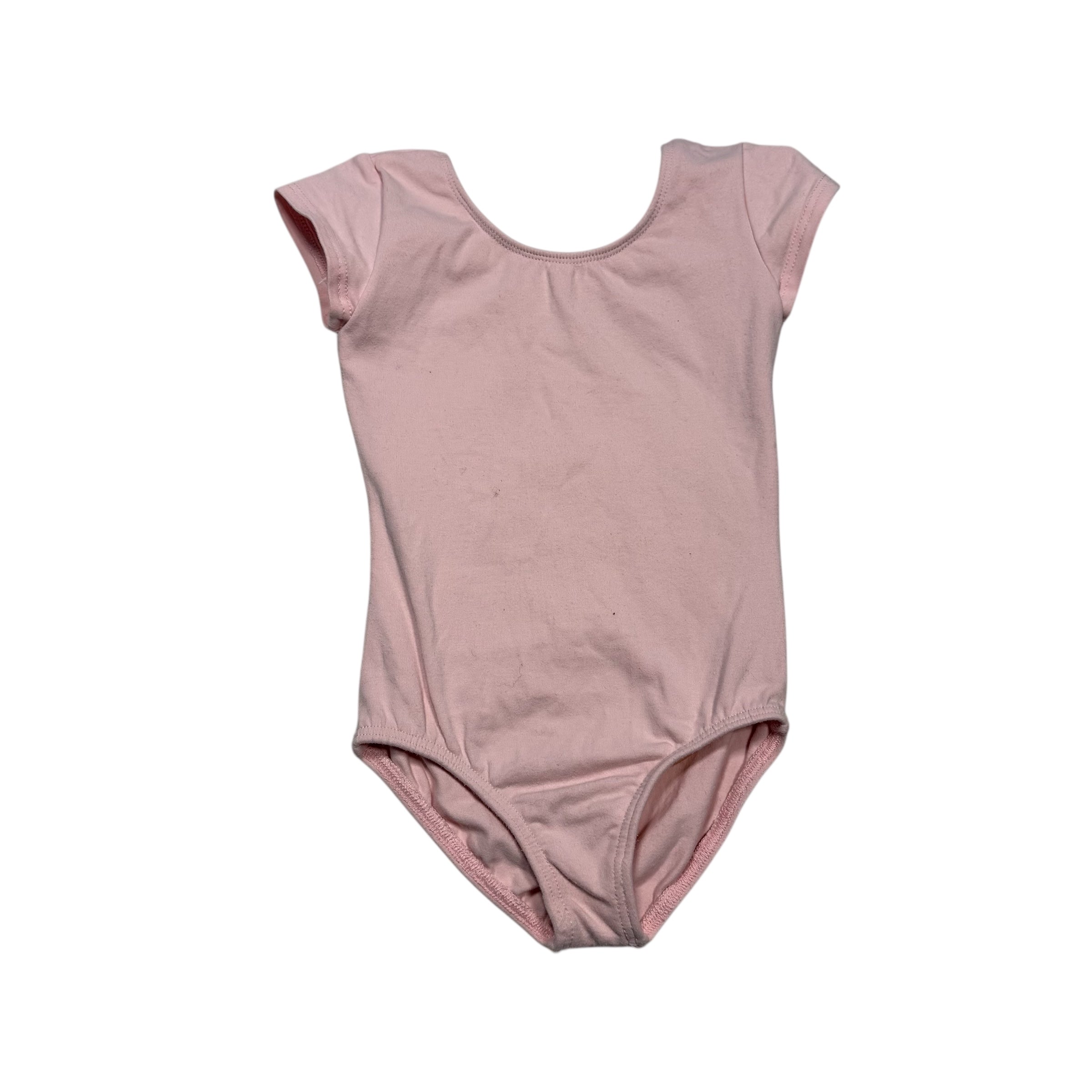 Intermediate Pink dance leotard cap sleeve 6x-7