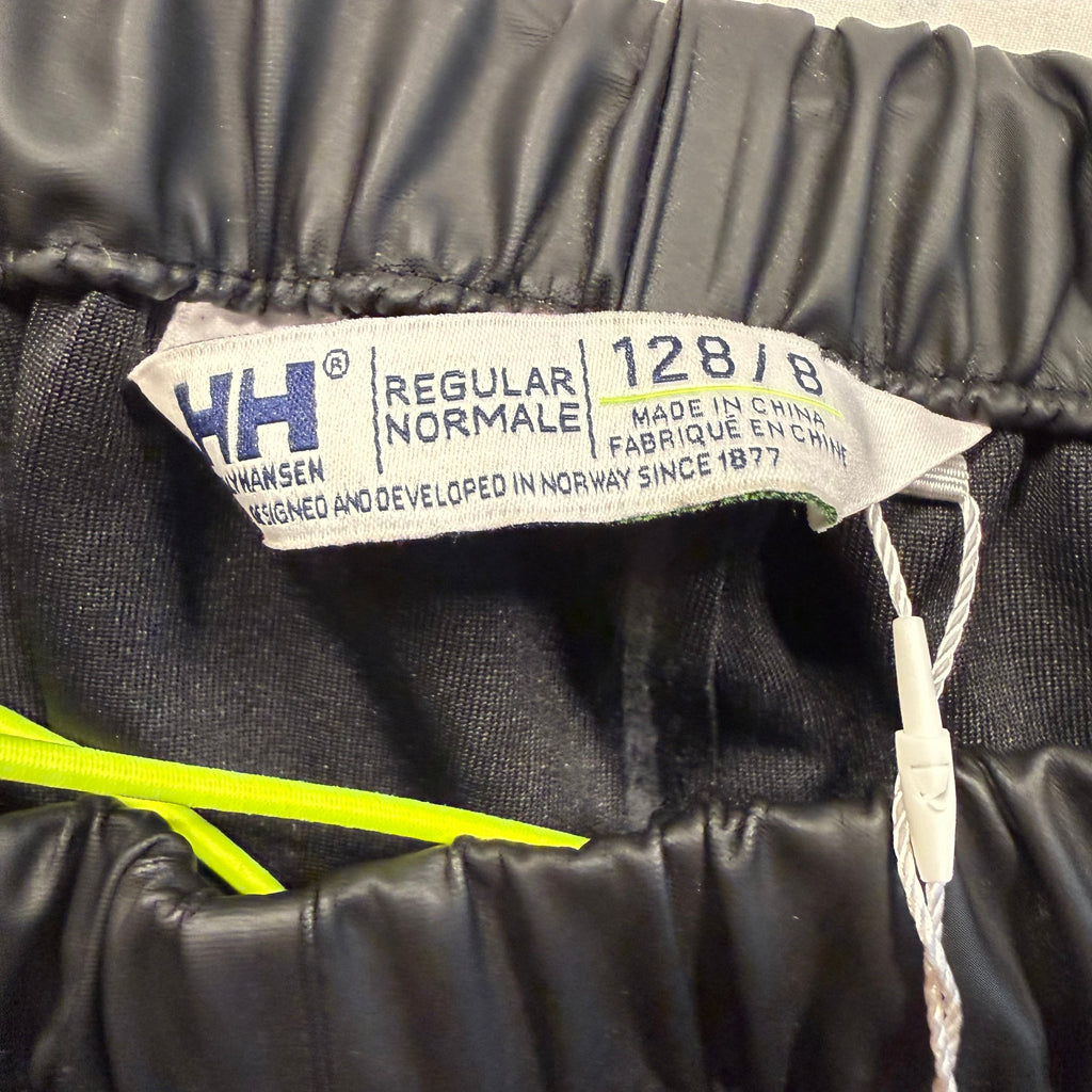 Helly Hansen Kids Shelter Waterproof Rain Pants Size 8 Black - Ready Kids Canada