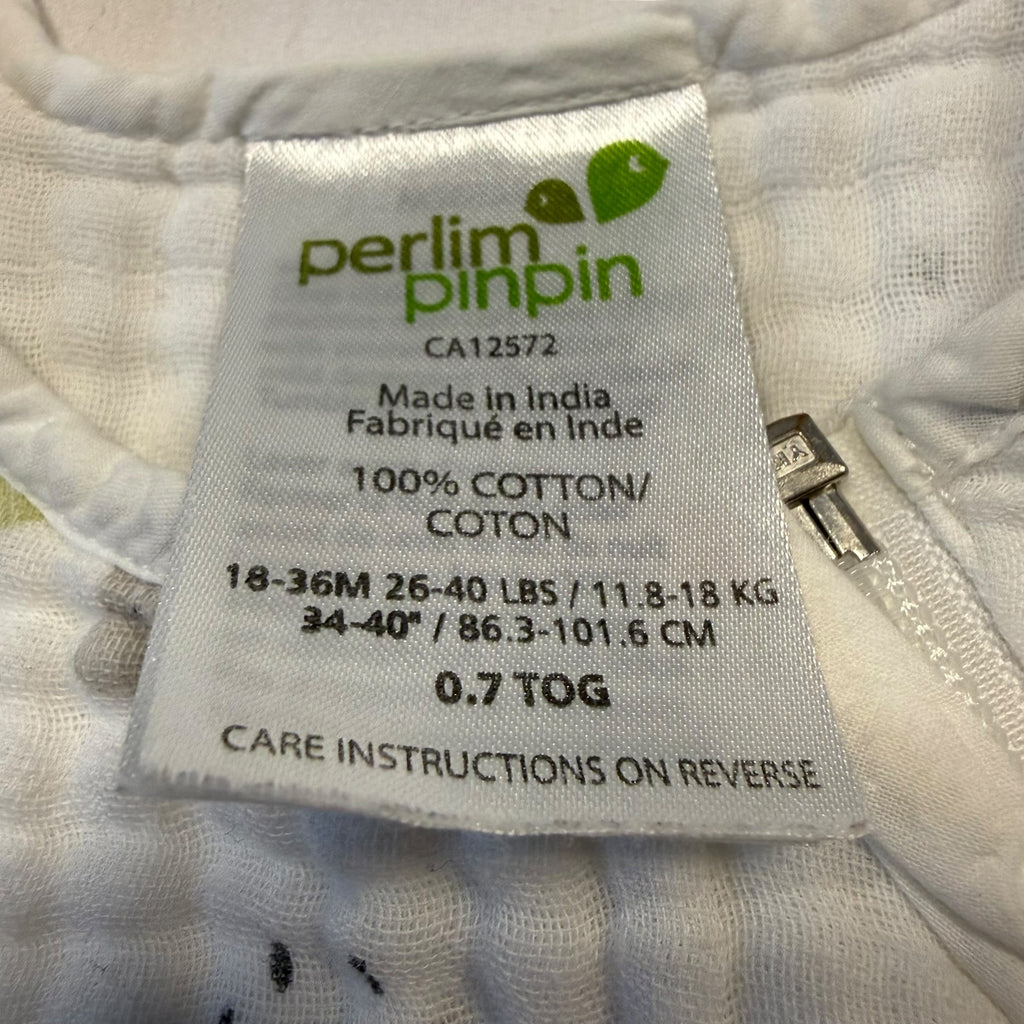 Perlimpinpin Cotton Sleep Sack – 0.7 TOG (Size 18-36 Months) - Ready Kids Canada