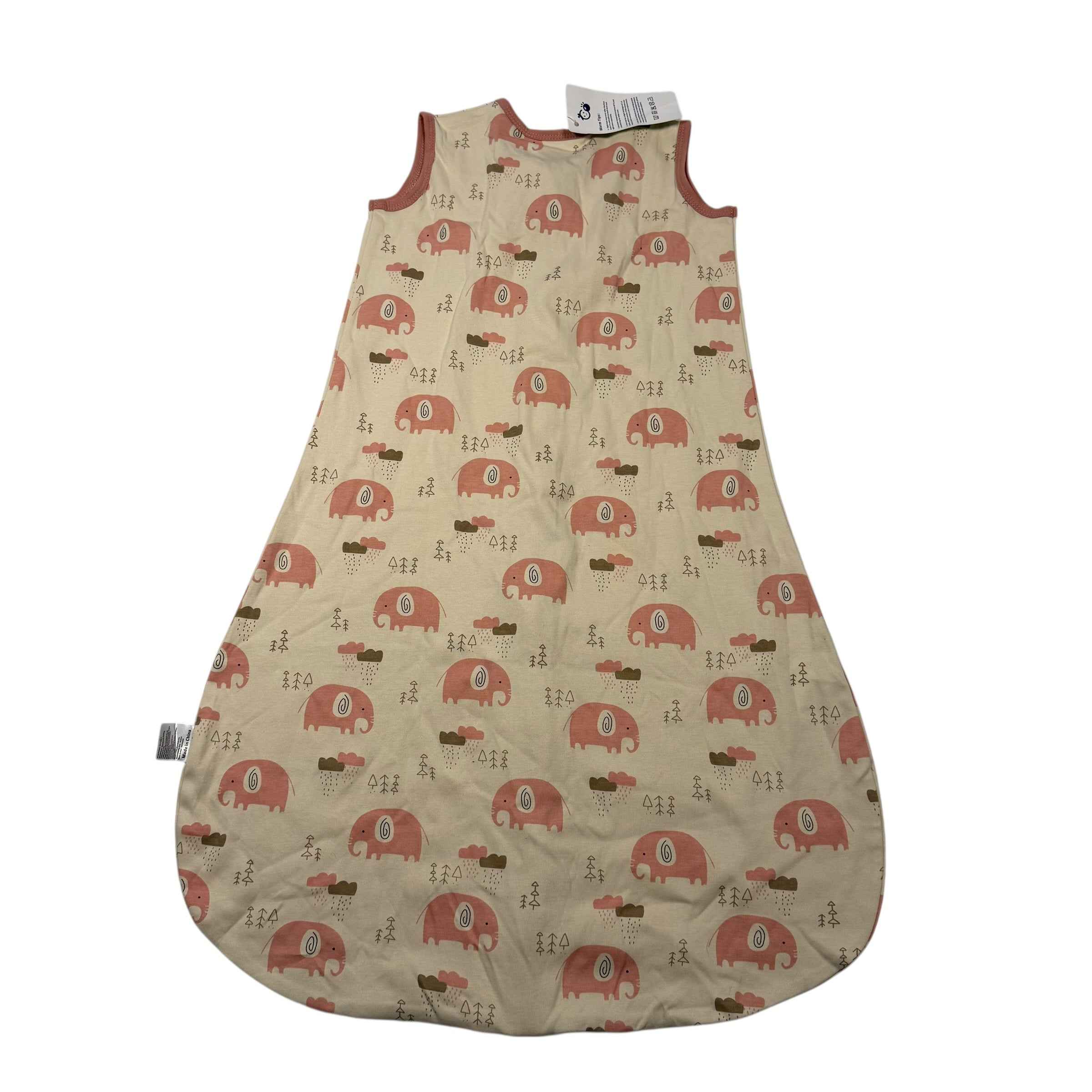 Yoofoss Baby Sleep Sack - Large (12-18 Months) Pink Elephants