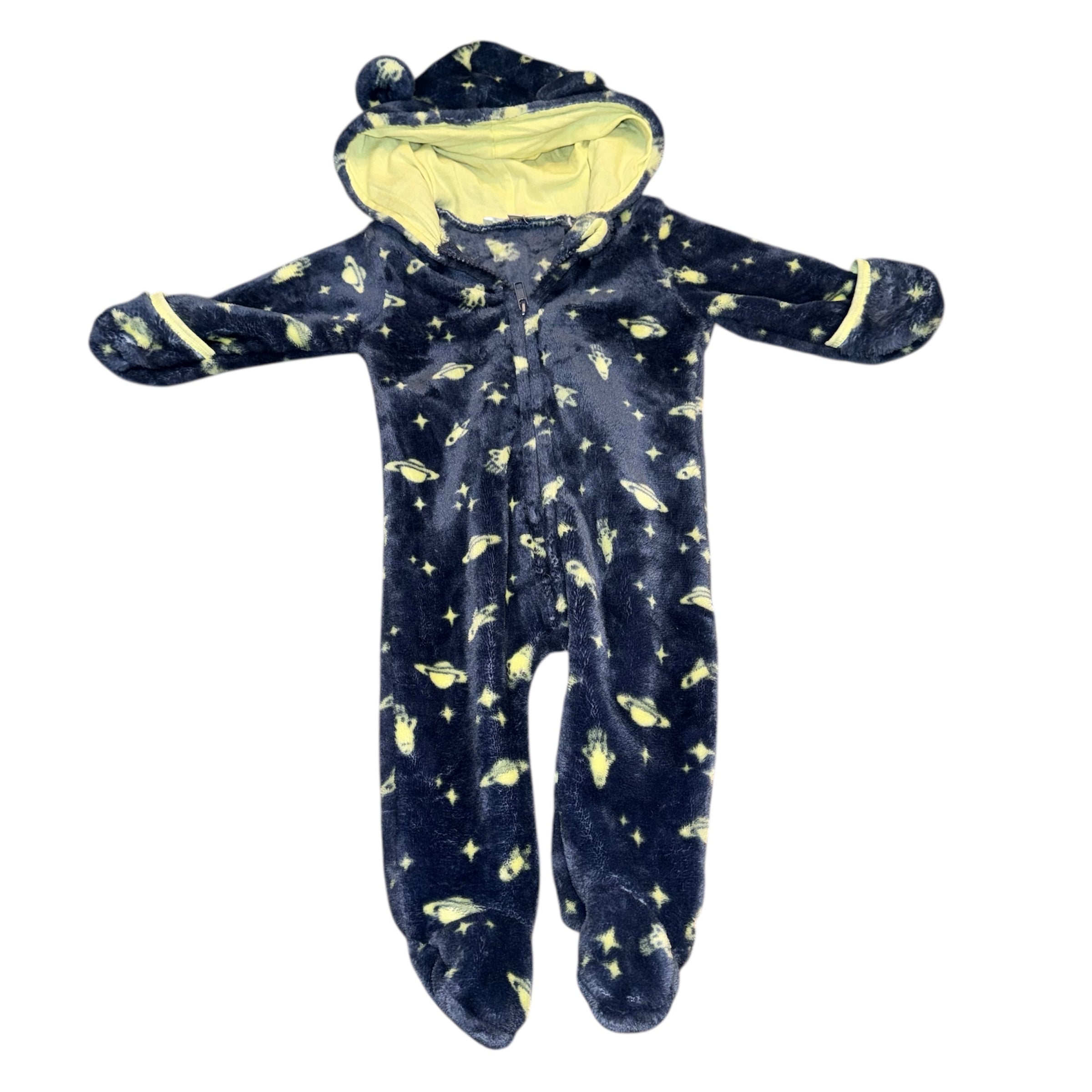 Monkey bars fleece suit 0-3 months baby bunting one-piece