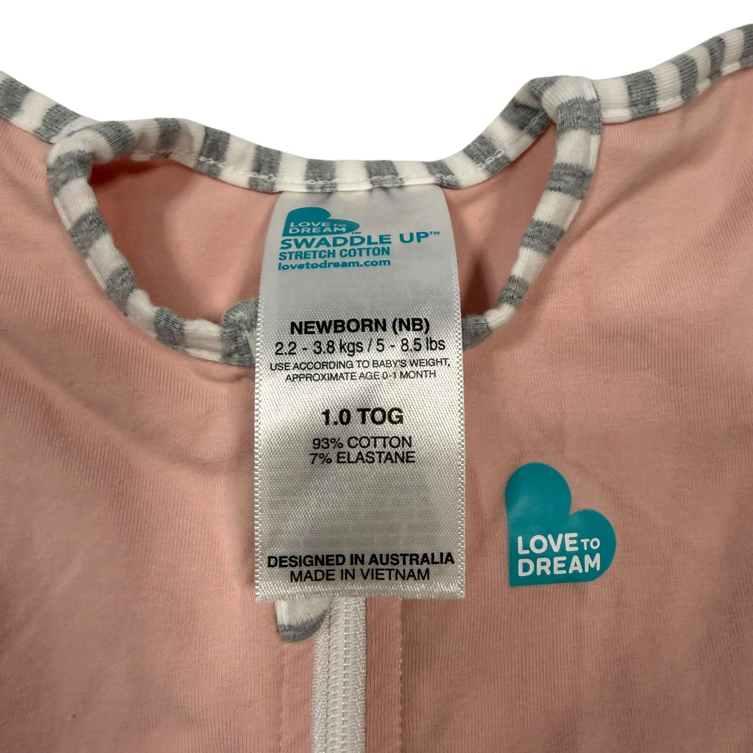 Love To Dream Swaddle UP Original Newborn (1.0 TOG - Pink)