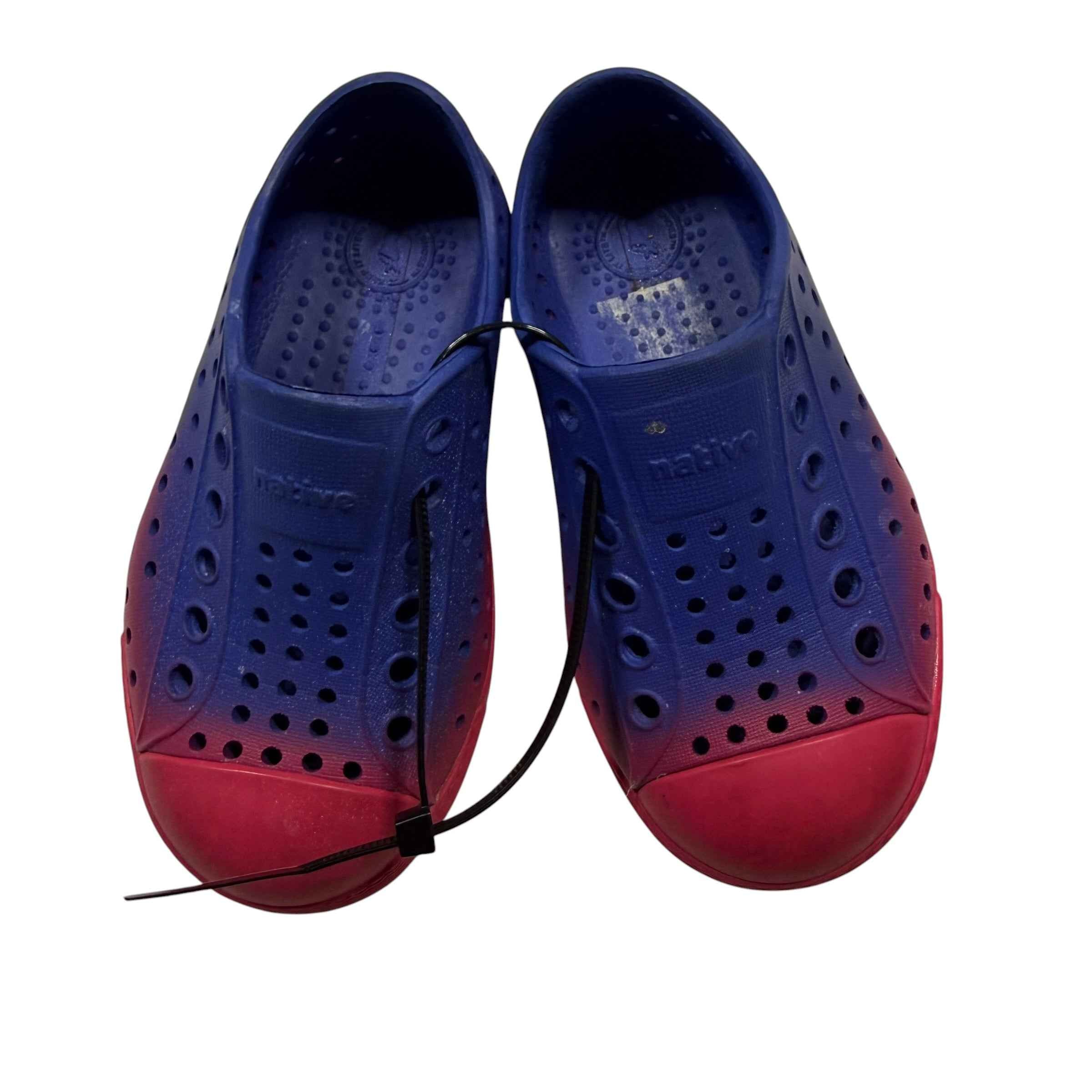 Native Jefferson Sugarlite Blue Pink Ombre Water Shoes Little Kid Size 7, C7