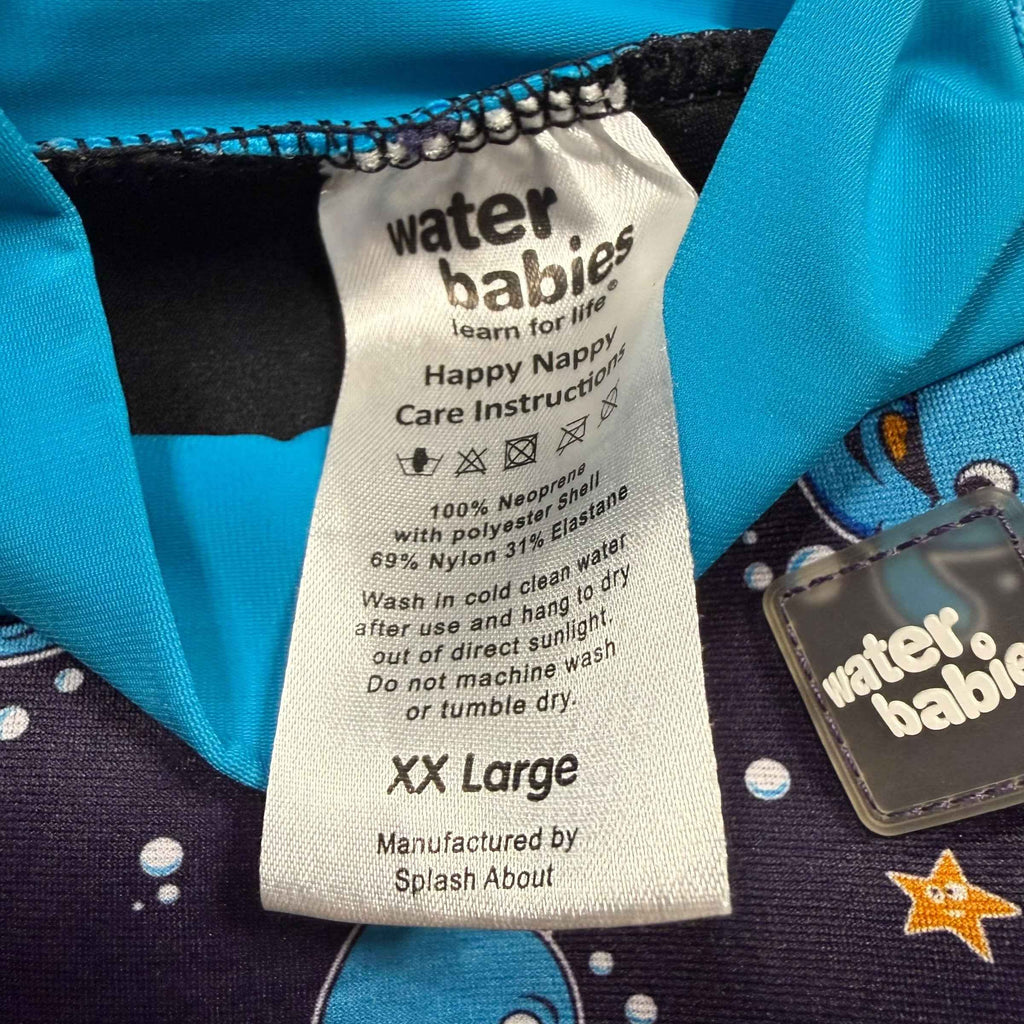 Water Babies Reusable Swim Diaper – Blue Whales XXL 24-30 Months - Ready Kids Canada