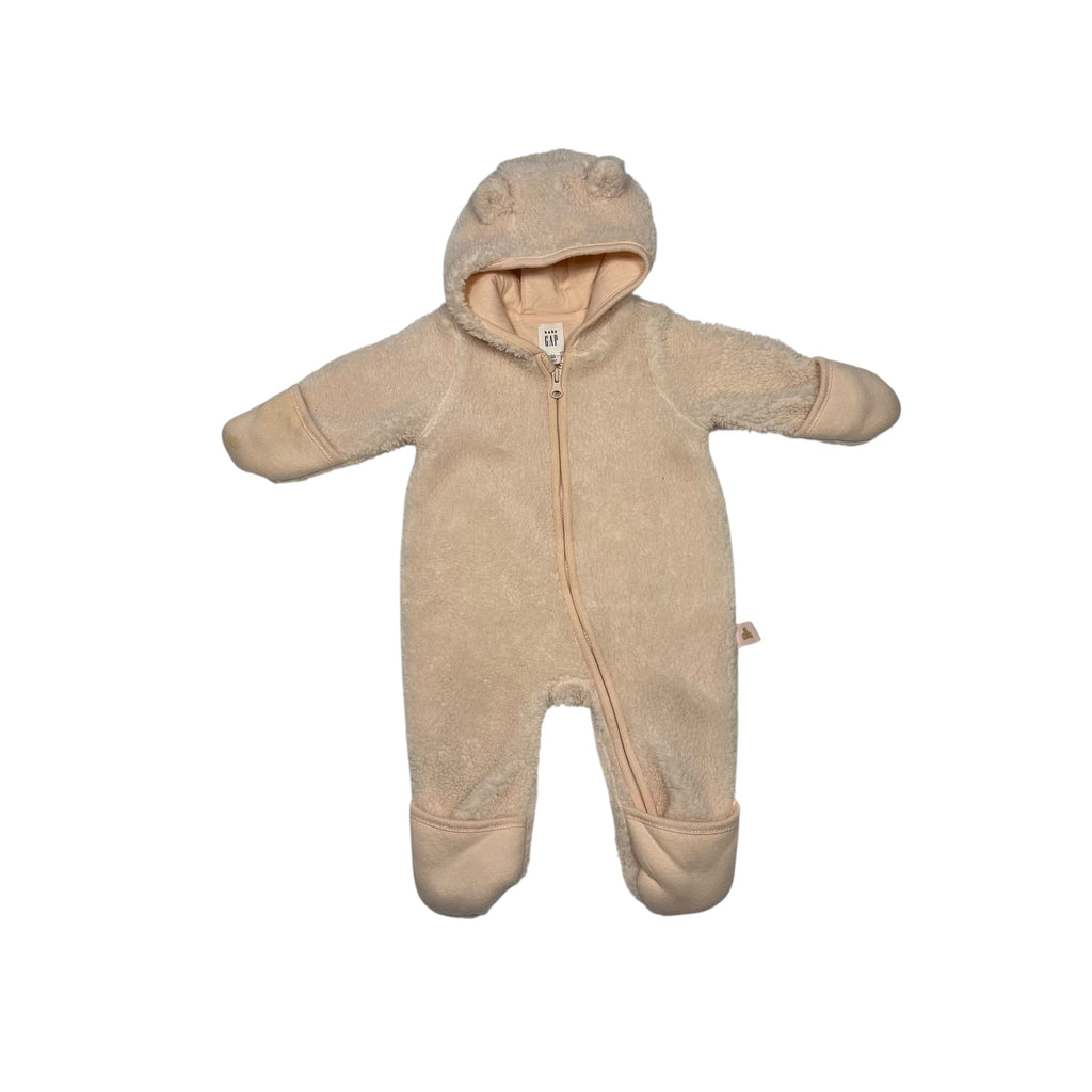 Gap 0-3 Fleece Suit Cream - Ready Kids Canada
