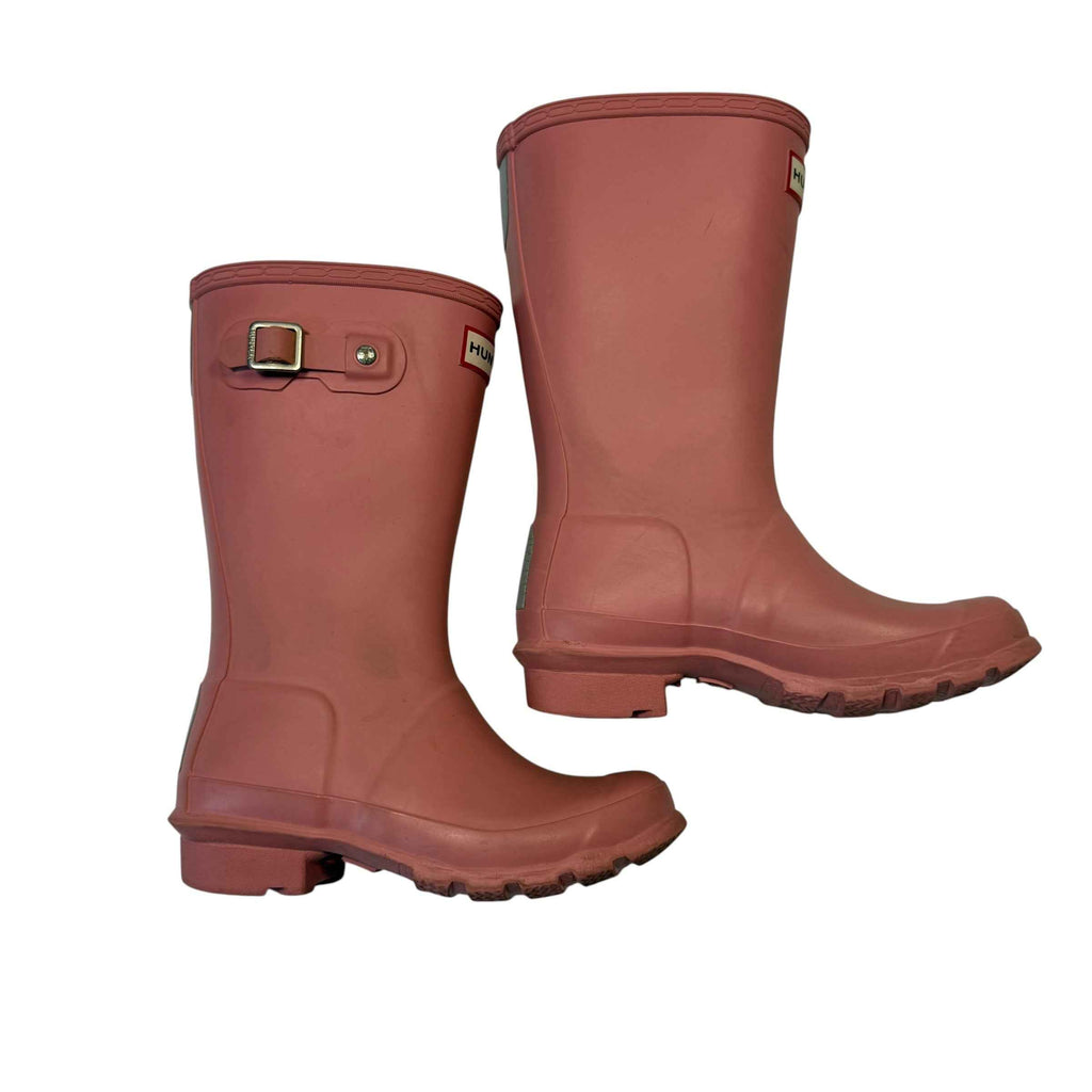 Hunter Original Kids Waterproof Tall Rain Boot - Light Pink, Size 1 Big Kids - Ready Kids Canada