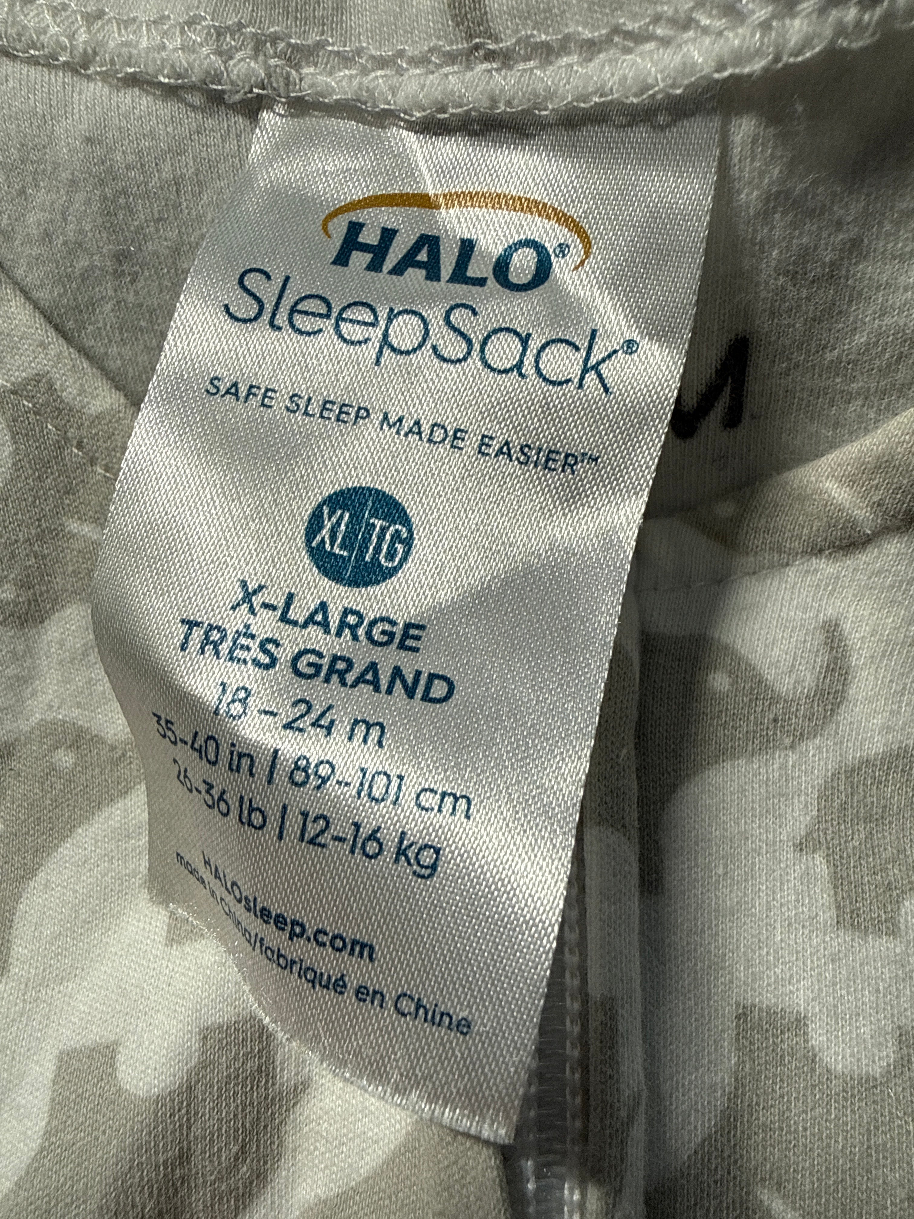 Halo sleep sack XL 18-24 months 0.5 TOG wearable blanket