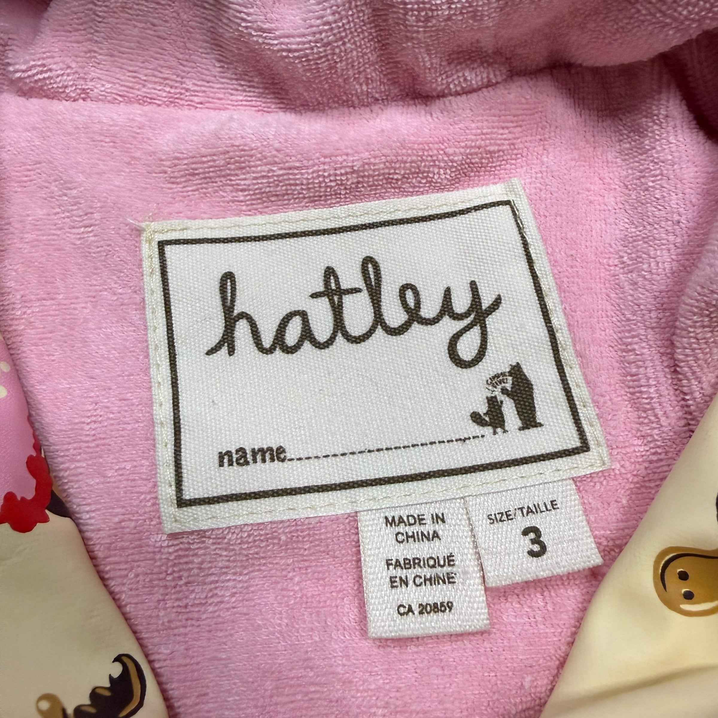 Hatley Cupcakes and Sweets Rain Jacket Toddler Size 3