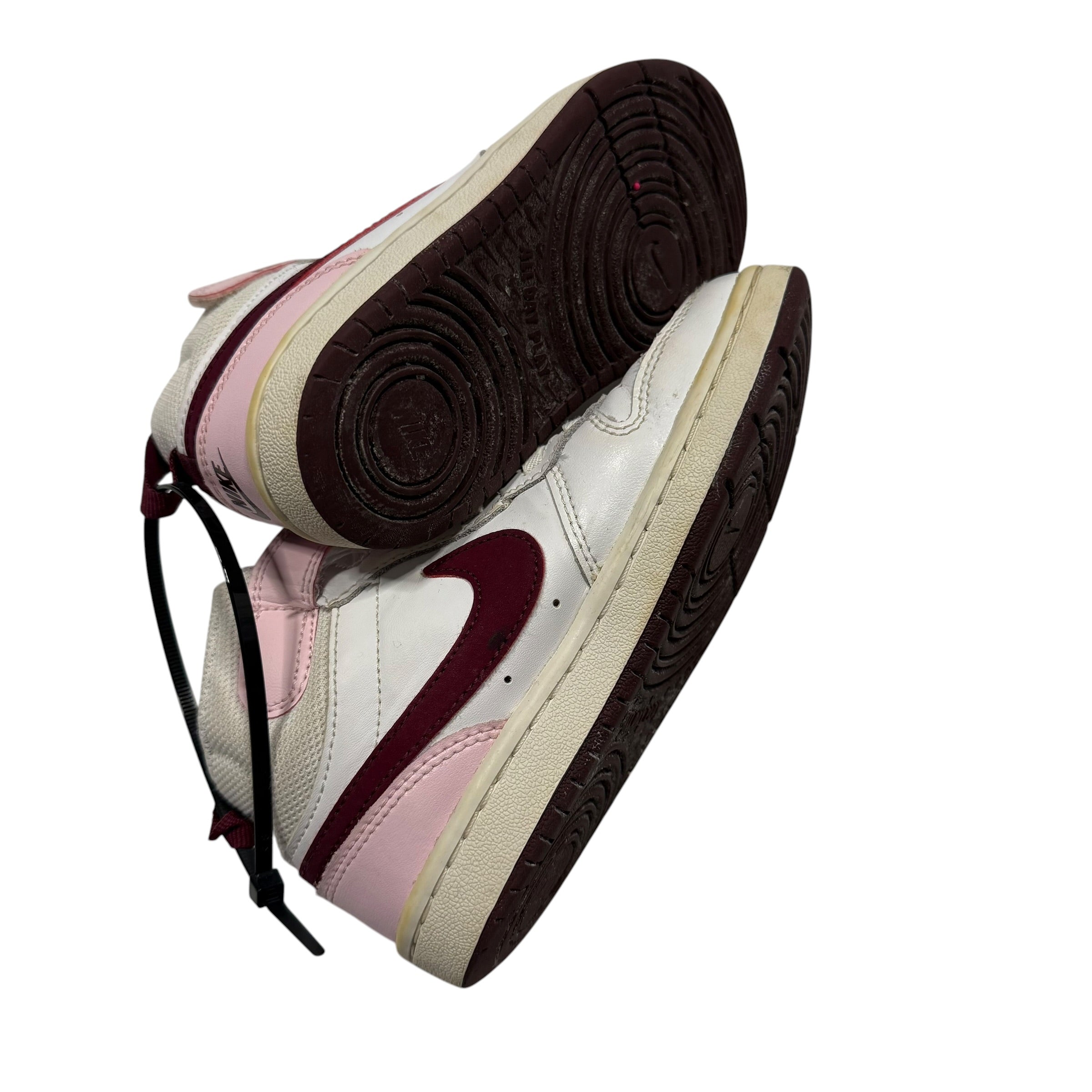 Nike White Pink Burgundy High-Top Sneakers Kids US 12C - Ready Kids Canada