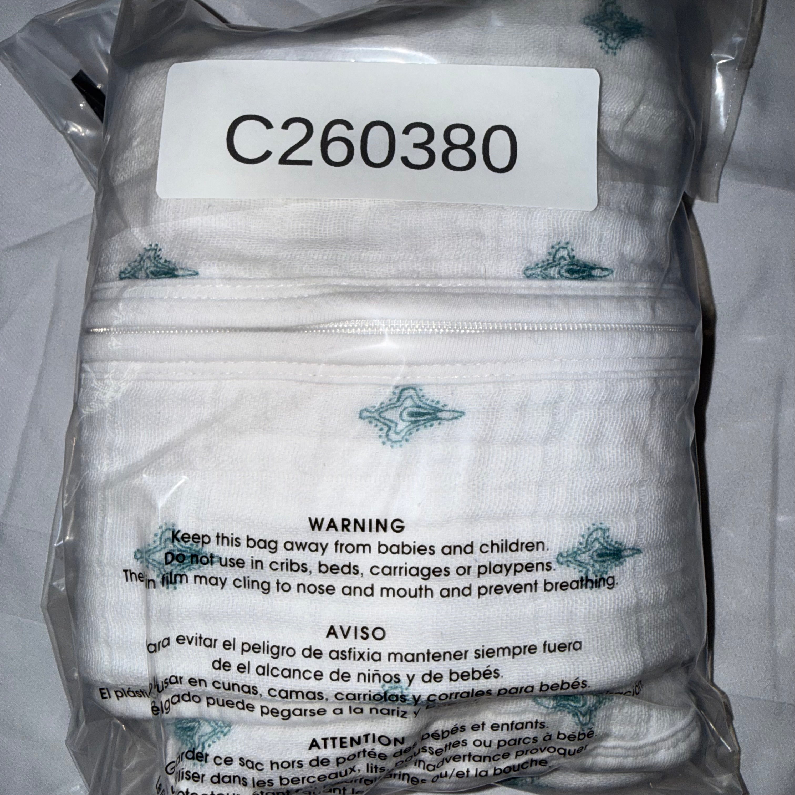 aden + anais XL Teal Diamond Sleep Sack - Ready Kids Canada