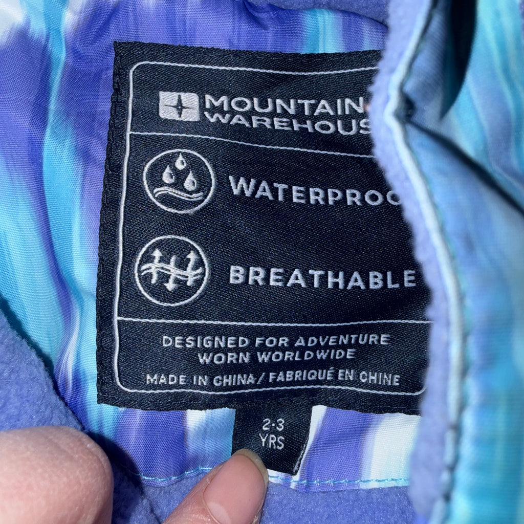 Mountain Warehouse 2-3 year snowsuit one piece waterproof fleece lined
