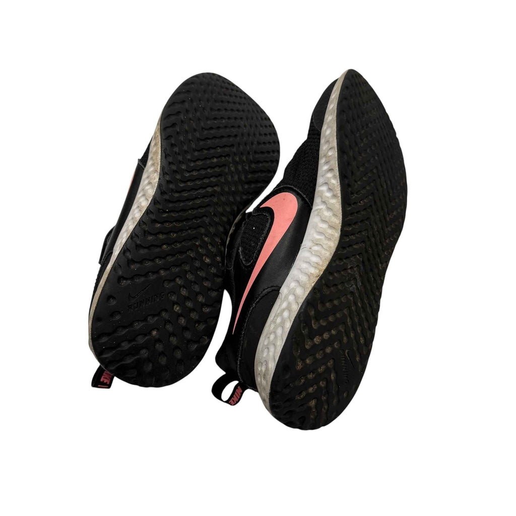 Nike Revolution 5 Size 3 Running Shoes Black Pink Velcro