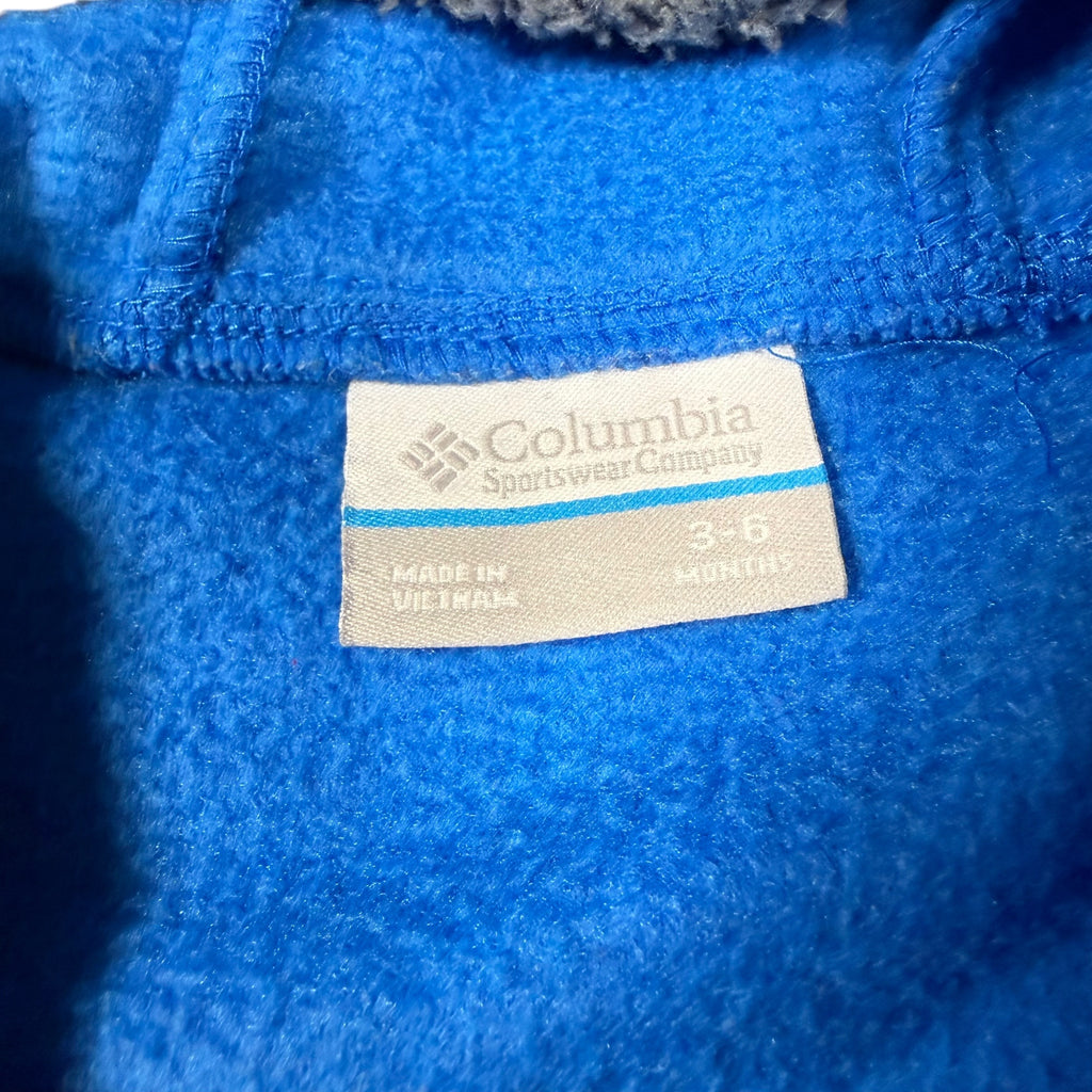 Columbia Baby Fleece Bunting - Blue - Size 3-6 Months - Ready Kids Canada