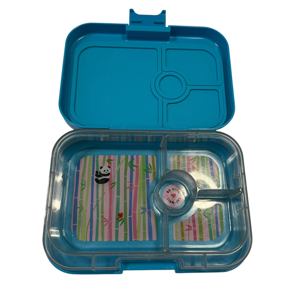 Yumbox Kids Bento Lunch Box Set: 6-Compartment Original (Green) and 4-Compartment Panino (Blue) - Ready Kids Canada