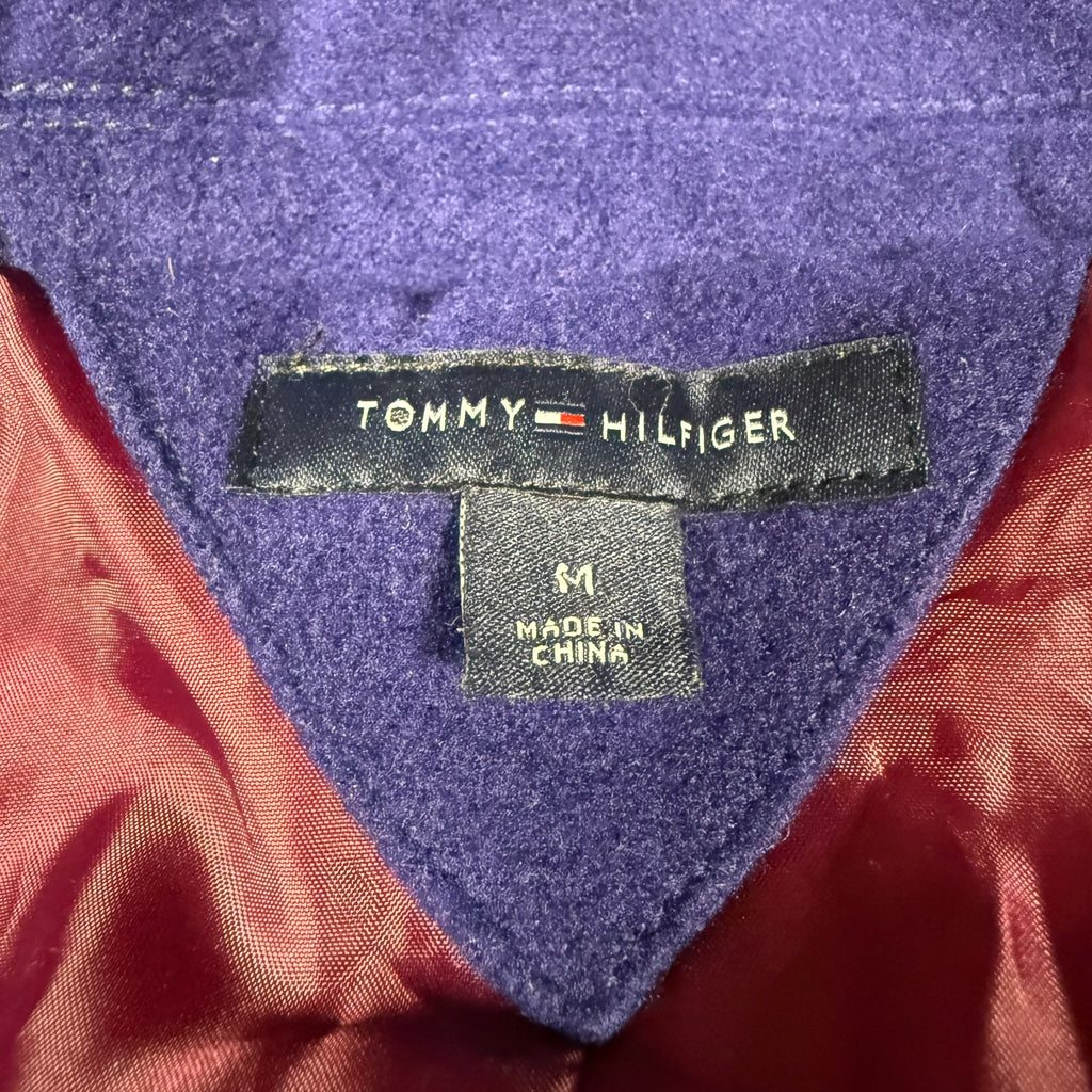Tommy Hilfiger Girls Hooded Wool Blend Coat - Navy - Size M (10-12) - Ready Kids Canada