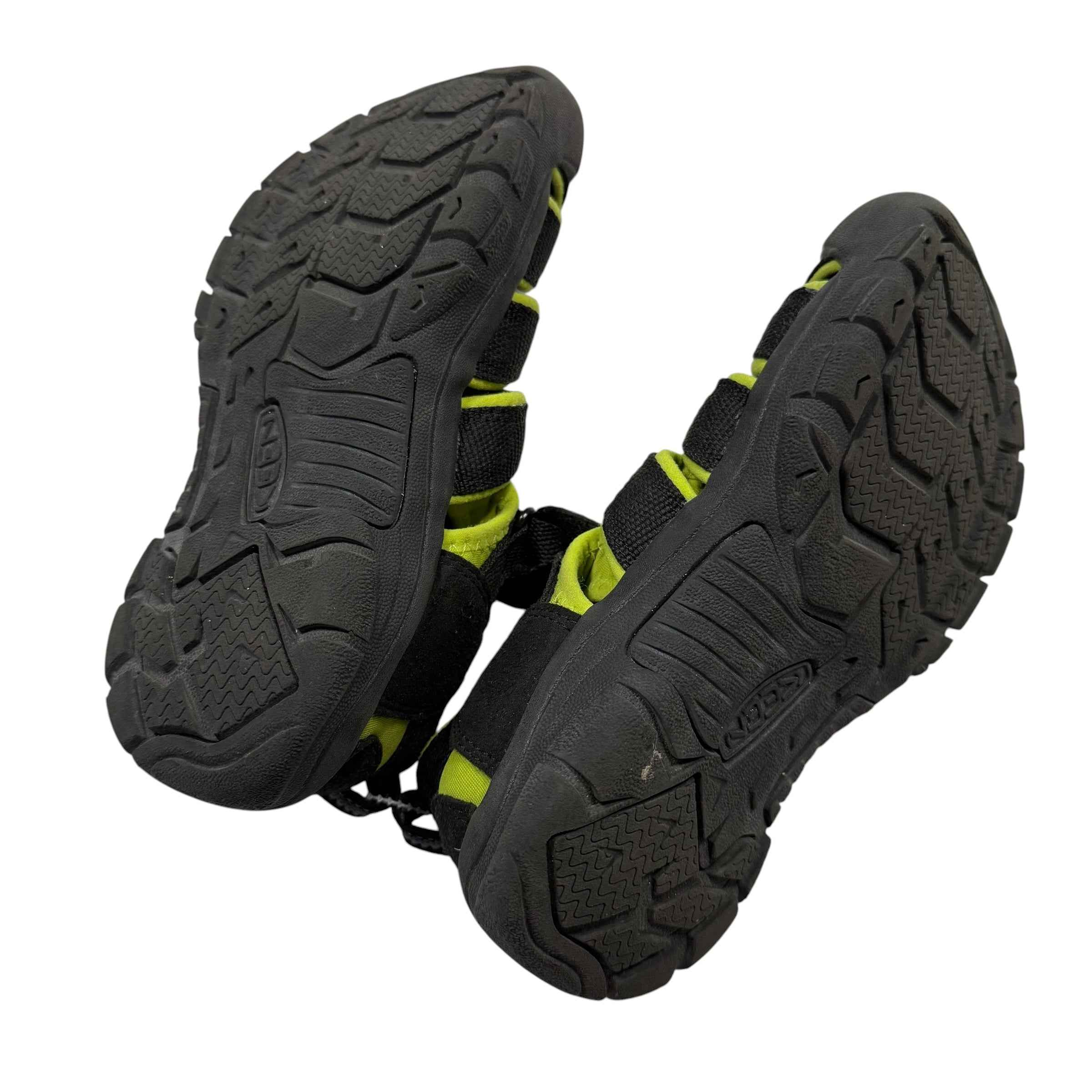 KEEN Kids Newport H2 Waterproof Hiking Sandals – Black/Lime Green (Size 2) - Ready Kids Canada