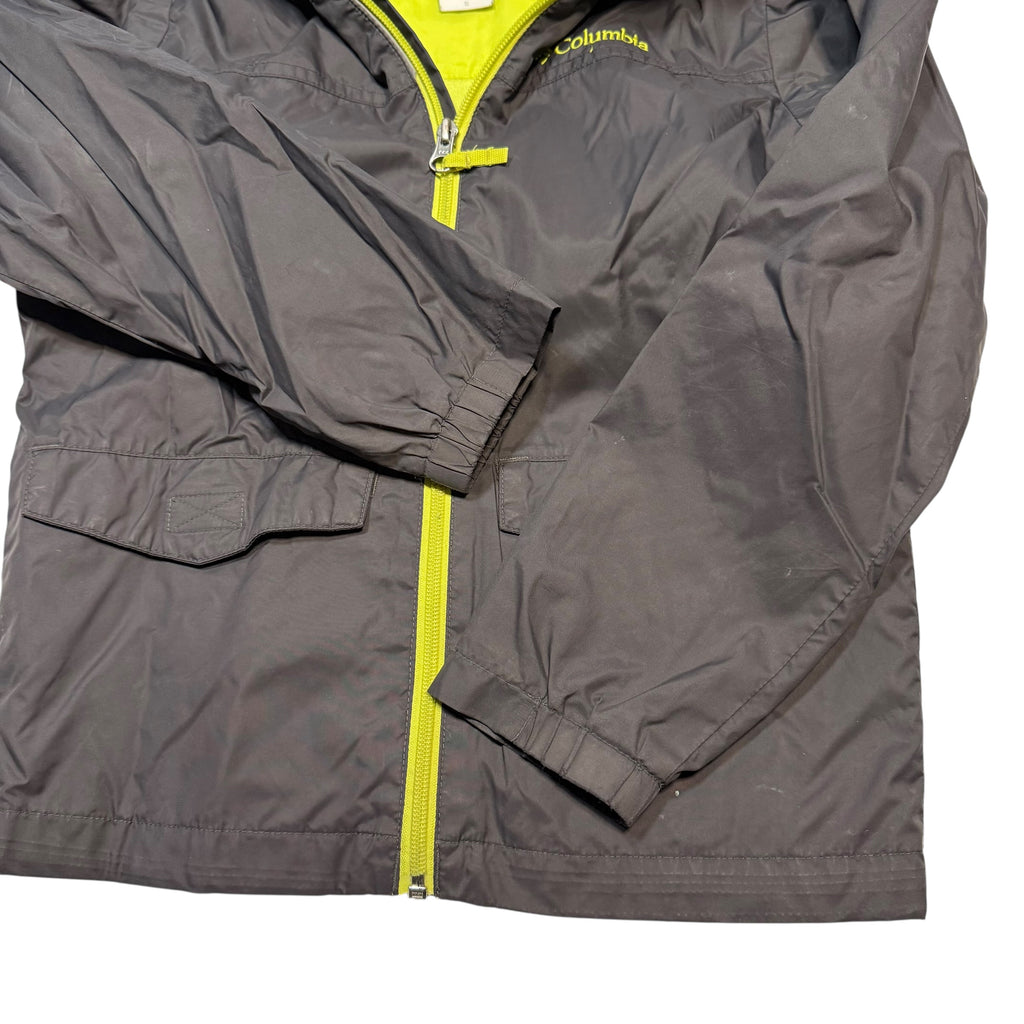 Columbia Small (8) Light Jacket Charcoal Grey and Green - Ready Kids Canada