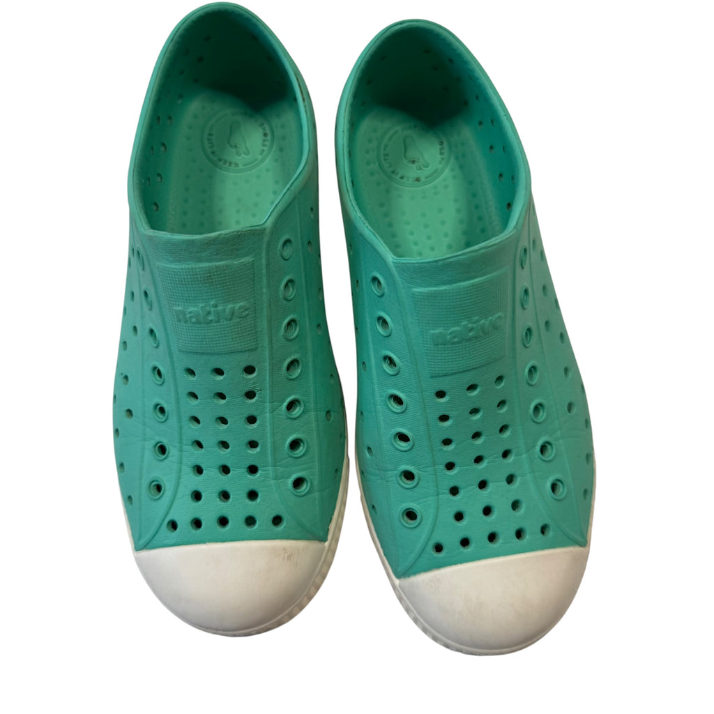 Native Shoes Kids Jefferson Waterproof Slip-On Sneakers - Teal - Size J1 Big Kid - Ready Kids Canada