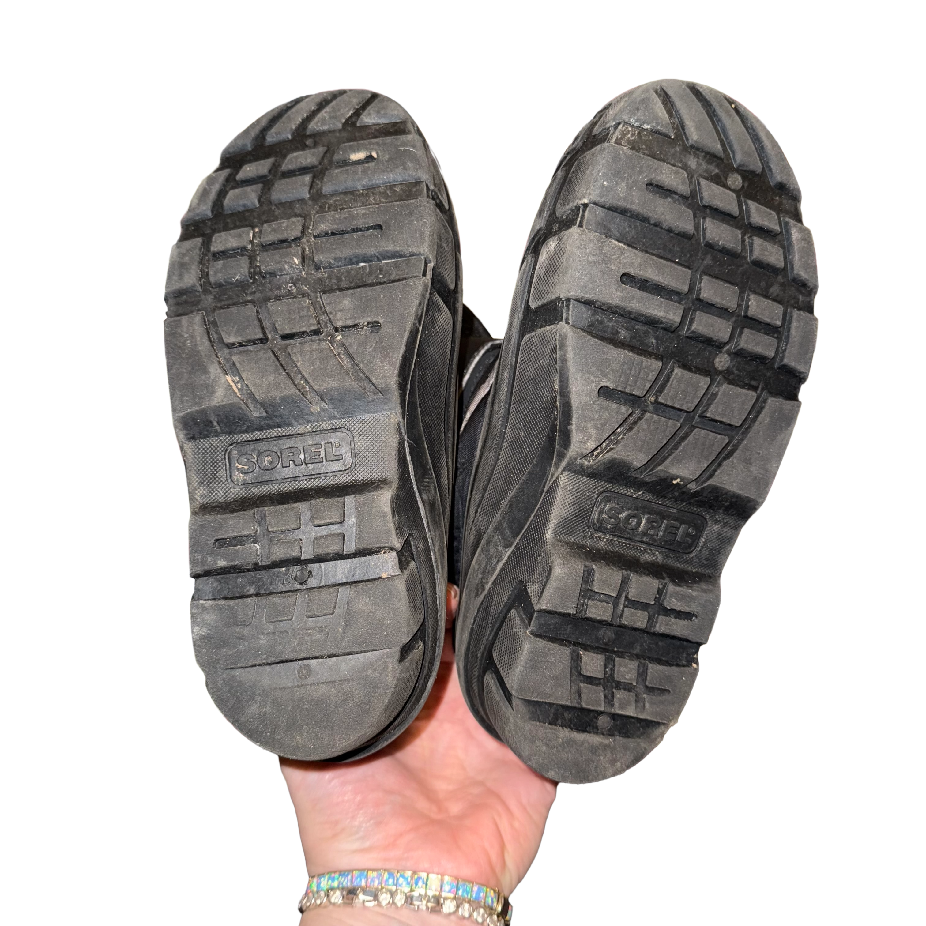 Sorel big kid size 1 Flurry winter snow boots waterproof insulated