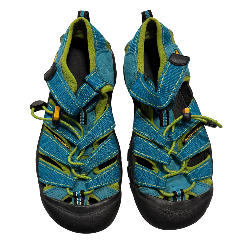 Keen  Newport H2 Big Kid Size 3 Hawaiian Blue Green Hiking Sandals - Ready Kids Canada