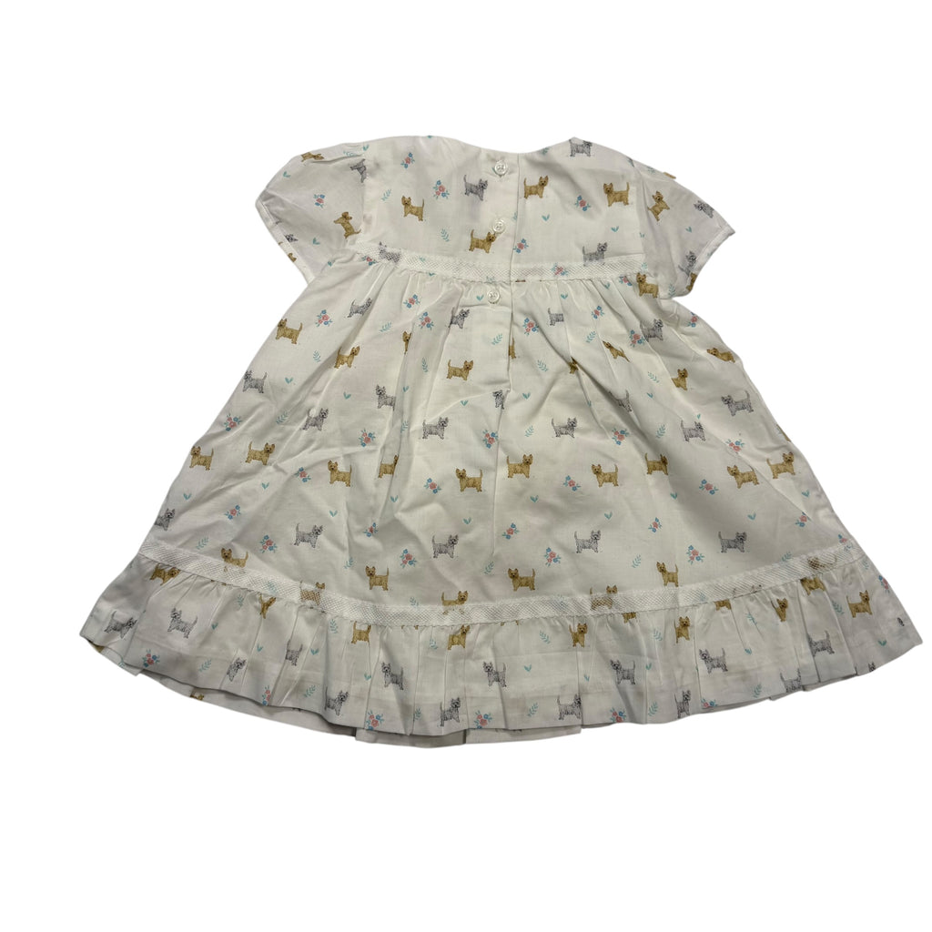Janie Jack 6-12 NEW BNWT Dress Baby Dog Friends - Ready Kids Canada