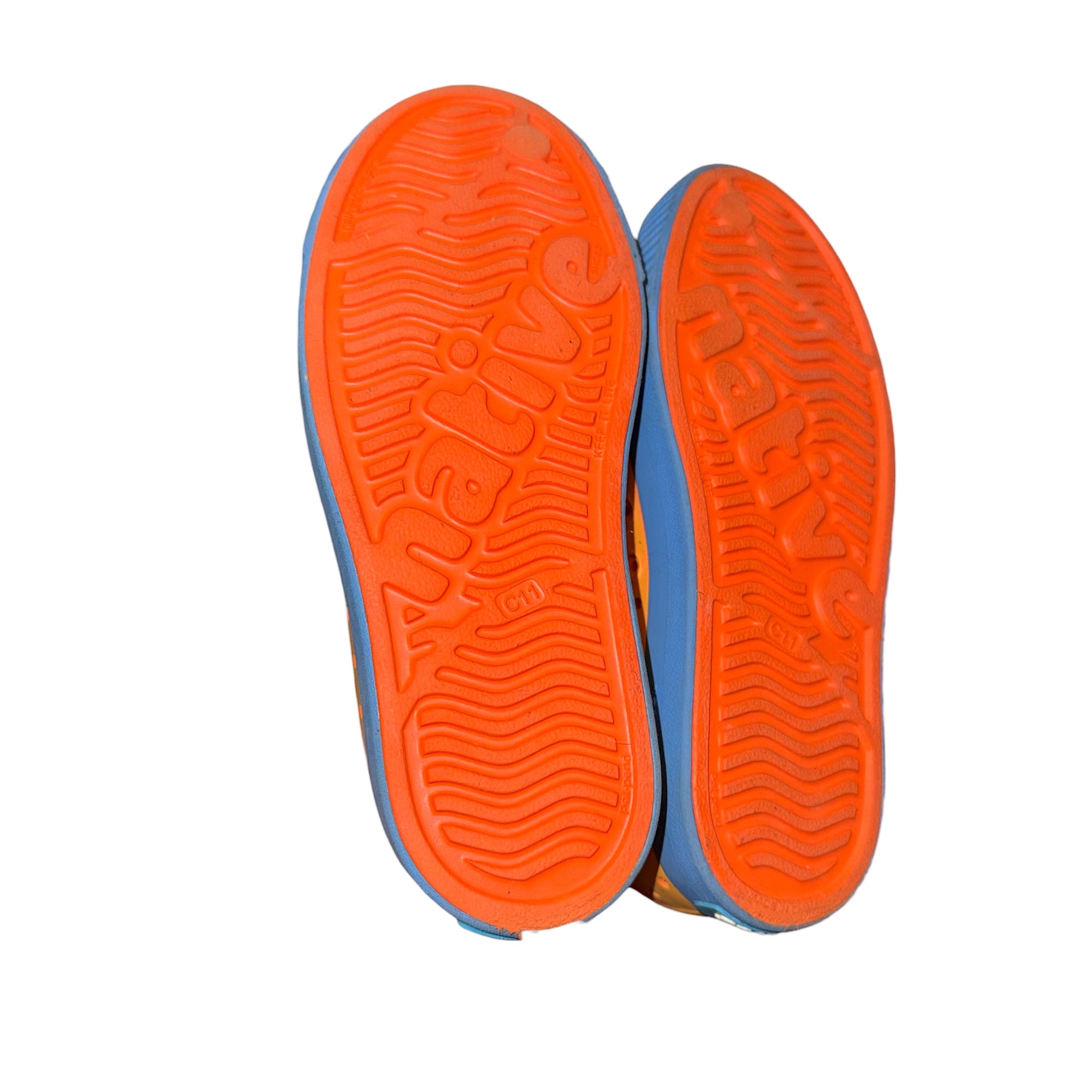 Native Jefferson Sugarlite ombre little kid 11 LaFlame orange blue sandals