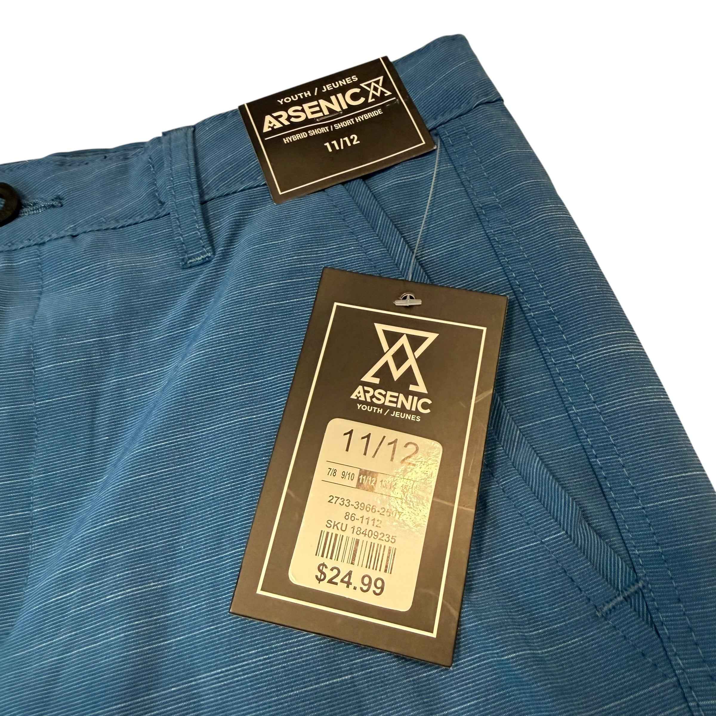 NWT Arsenic Youth Hybrid Shorts – Blue – Size Medium 11/12 - Ready Kids Canada