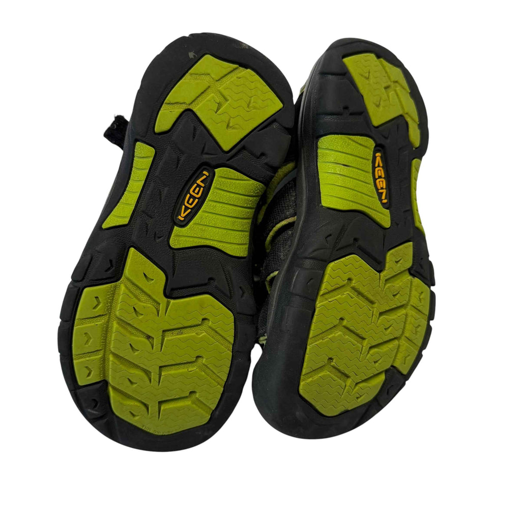 KEEN Kids Newport H2 Waterproof Hiking Sandals - Black & Lime Green (Size 13) - Ready Kids Canada
