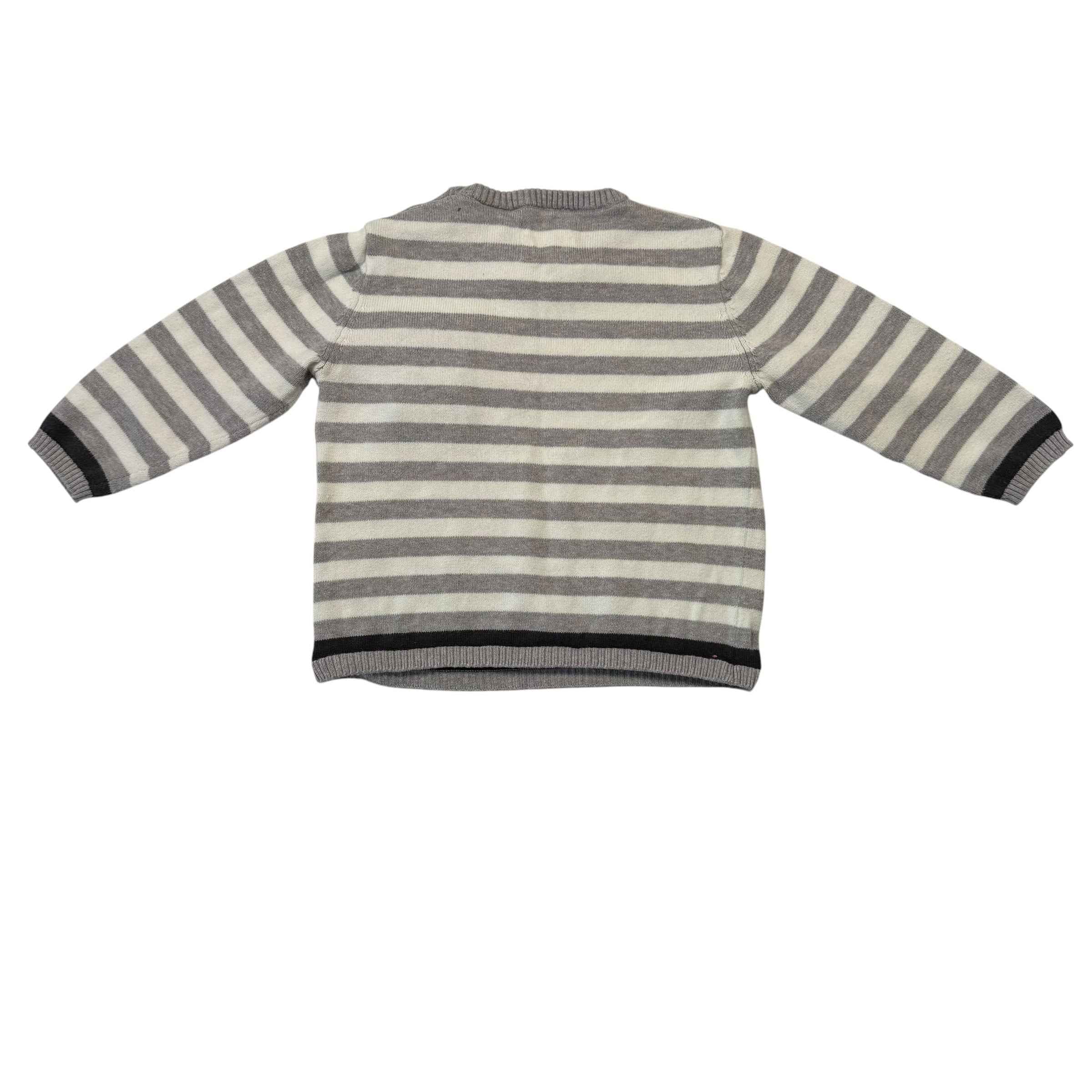 Zara Baby Boy Knit Striped Sweater (18-24 Months) - Ready Kids Canada