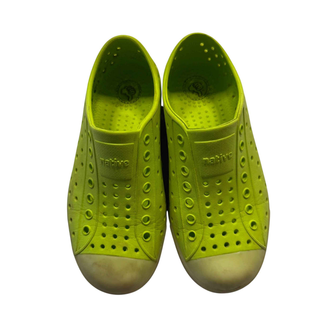 Native Shoes Jefferson Lime Green Slip-On Sneakers Size C12 Little Kid - Ready Kids Canada